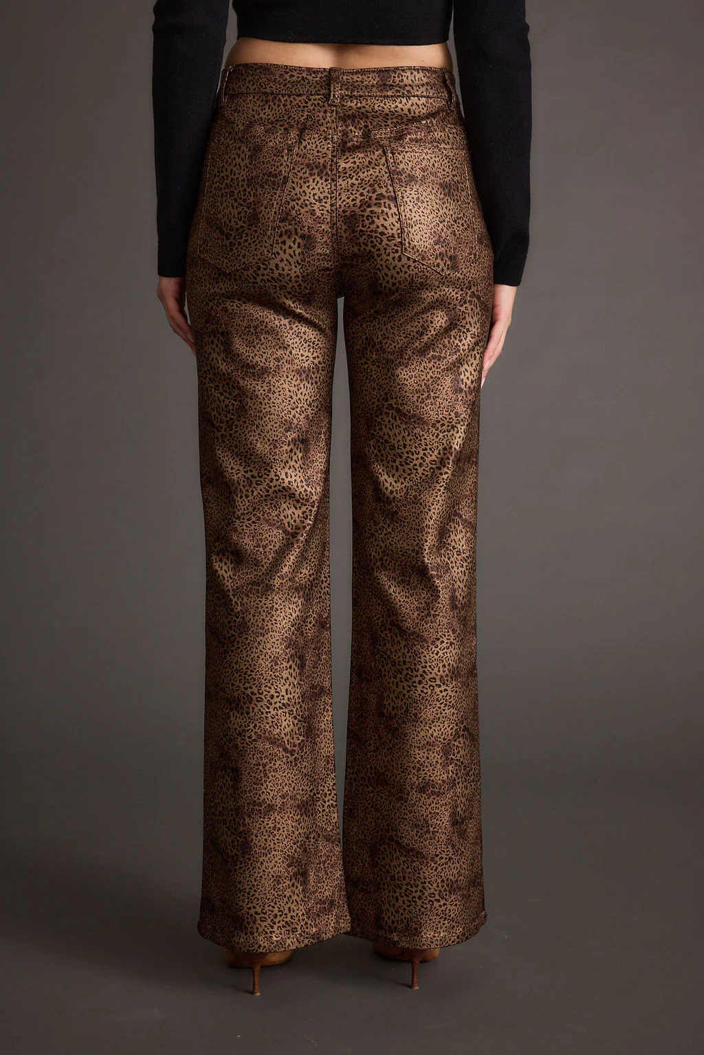 After Hours Coated Leopard Pants - Image 2