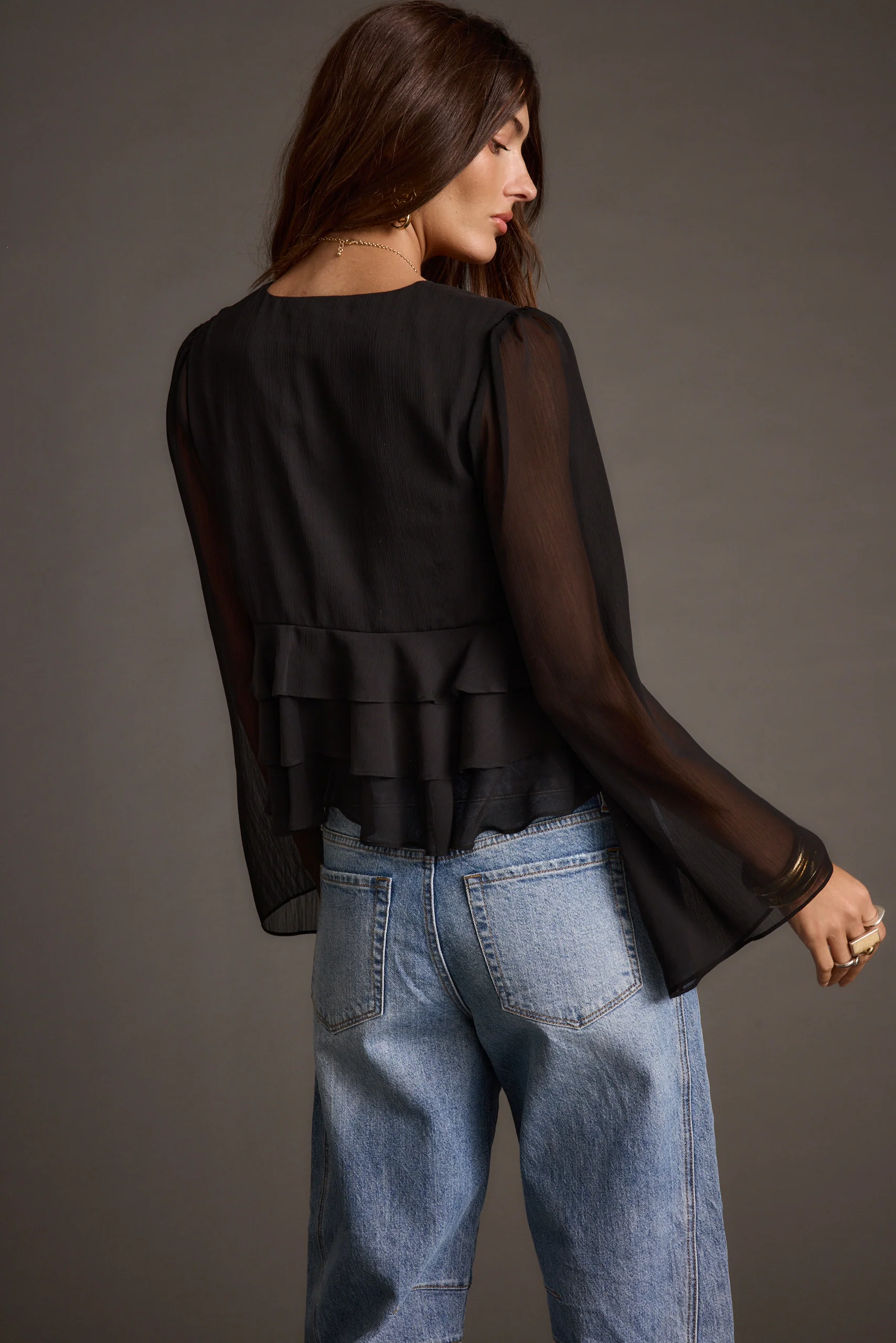 Alexa Black Blouse - Image 2