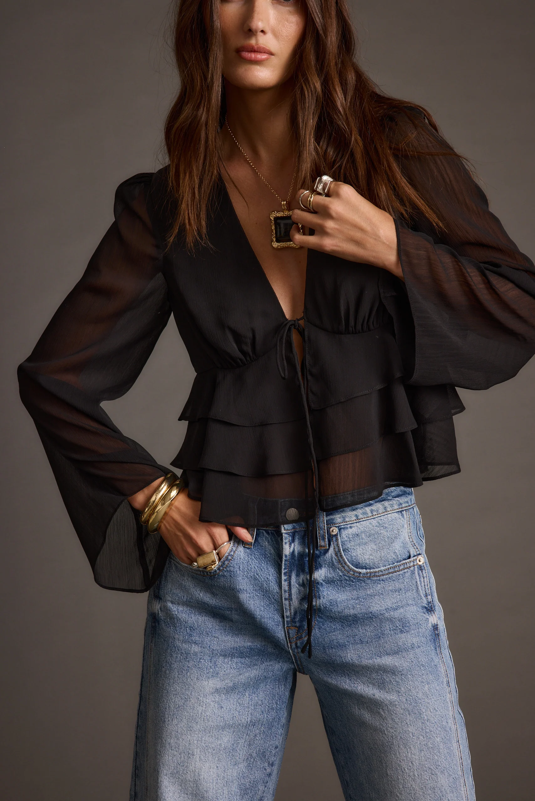 Alexa Black Blouse - Image 7