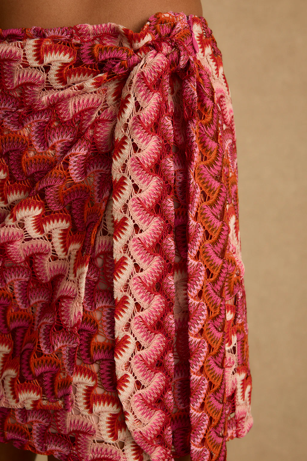 Amaya Crochet Wrap Mini Skirt - Image 7