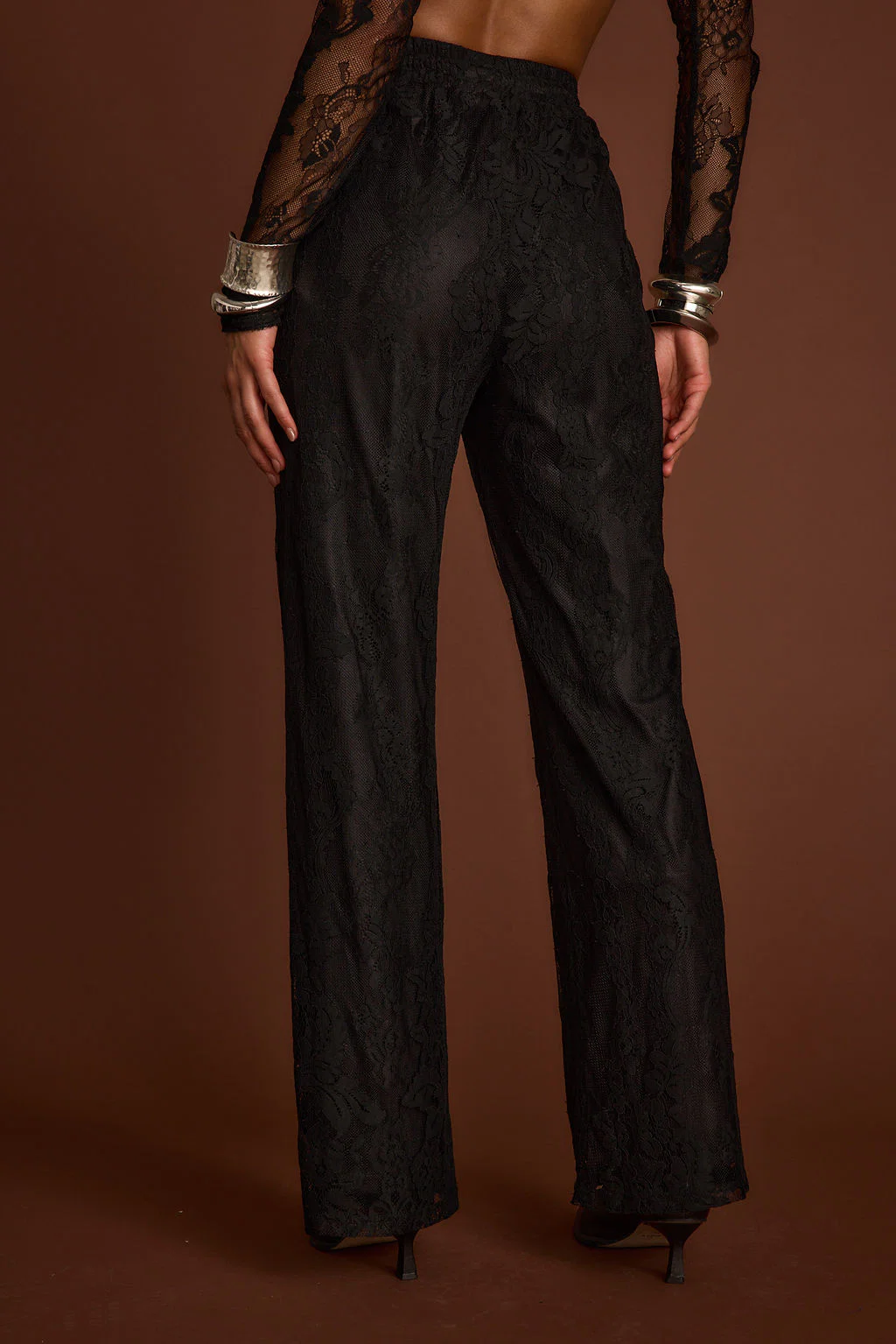 Ambrose Black Lace Pull On Pants - Image 4