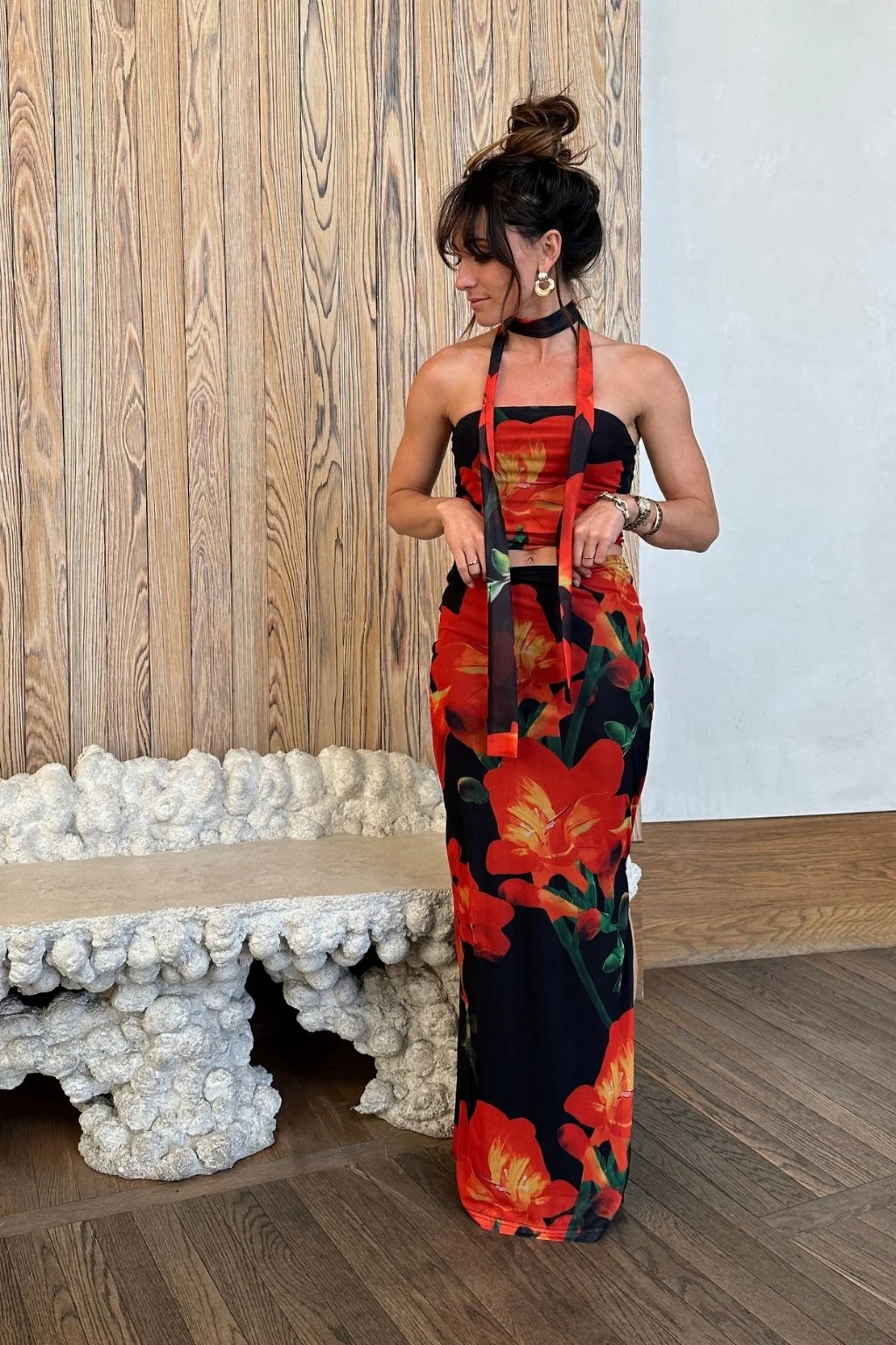 Amour Floral Maxi Skirt - Image 6