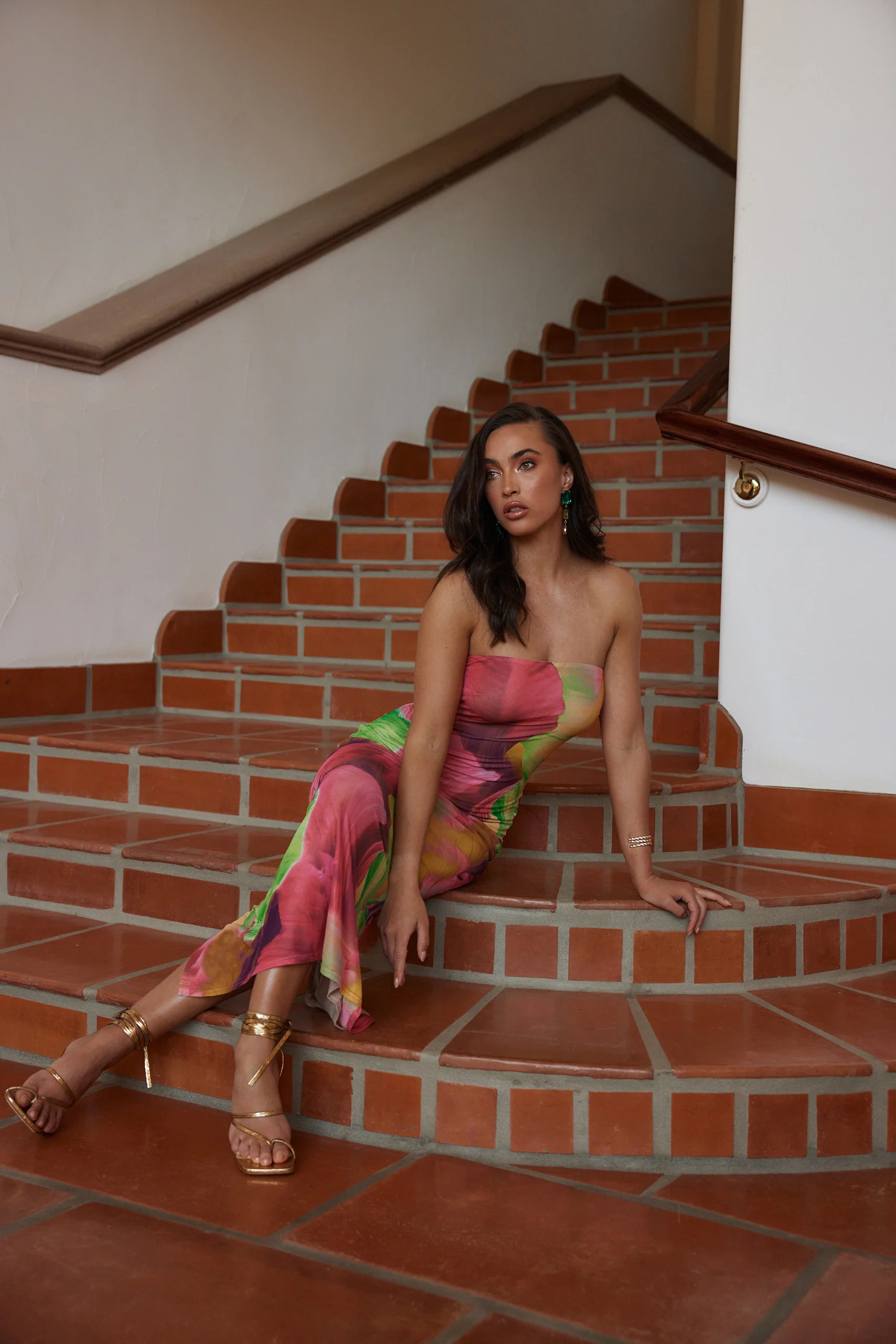 Avani Multi Strapless Maxi Dress - Image 6
