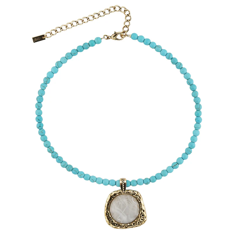 Ayla Beaded Pendant Necklace - Image 2