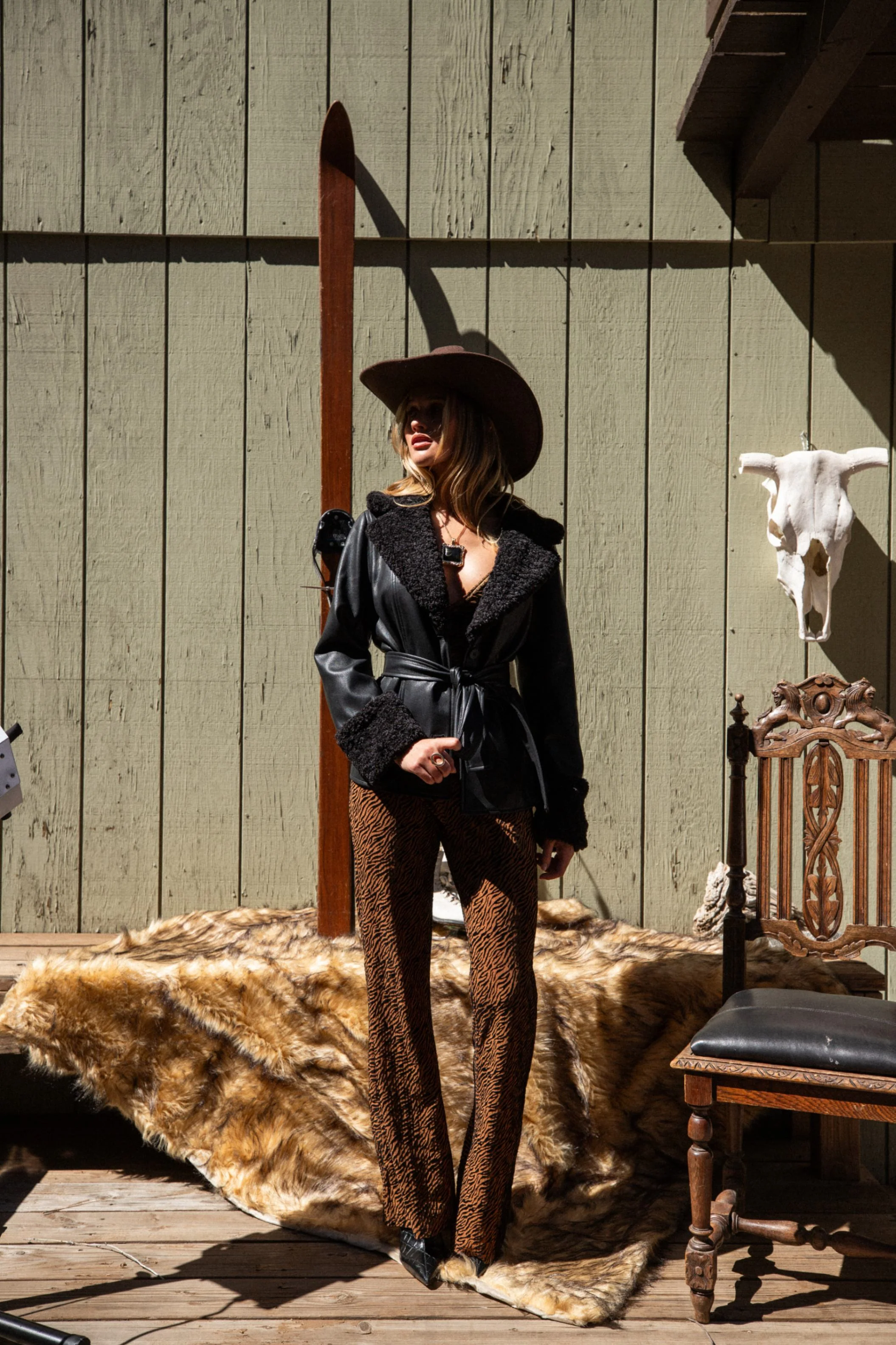 Banks Black Belted Coat - Image 10