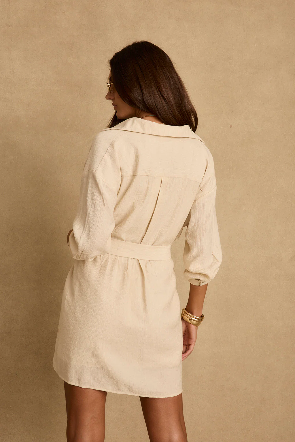 Barcelona Natural Belted Dress - Image 4