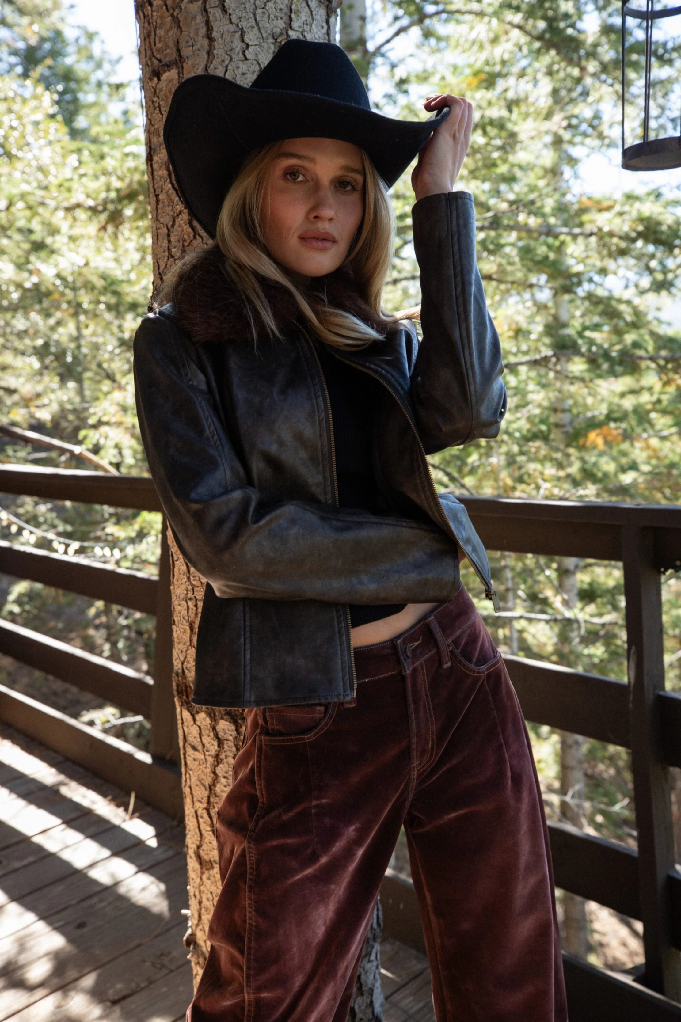 Beckett Espresso Vegan Leather Jacket - Image 12