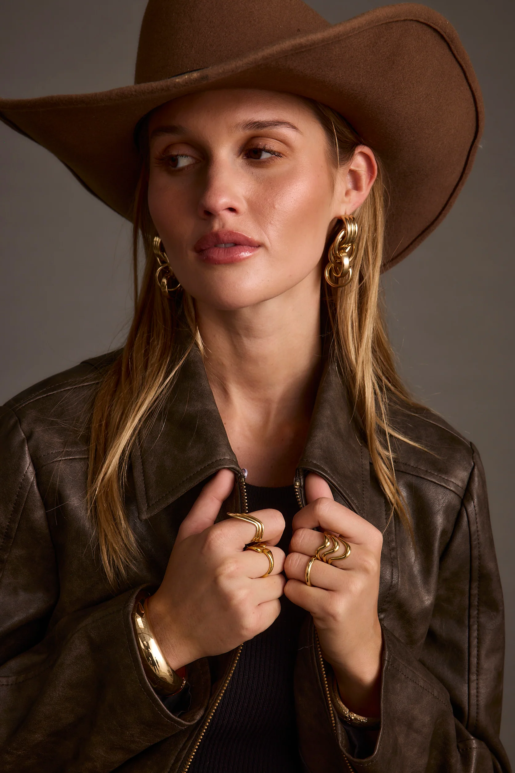 Beckett Espresso Vegan Leather Jacket - Image 14