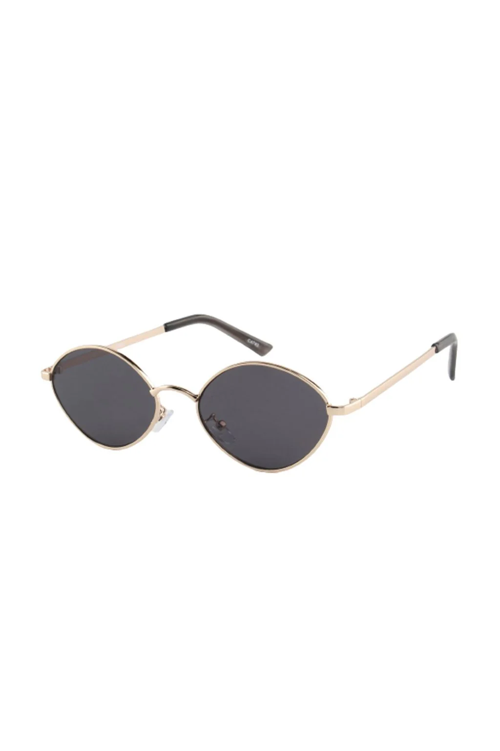 Billie Gold and Black Circle Sunglasses - Image 4