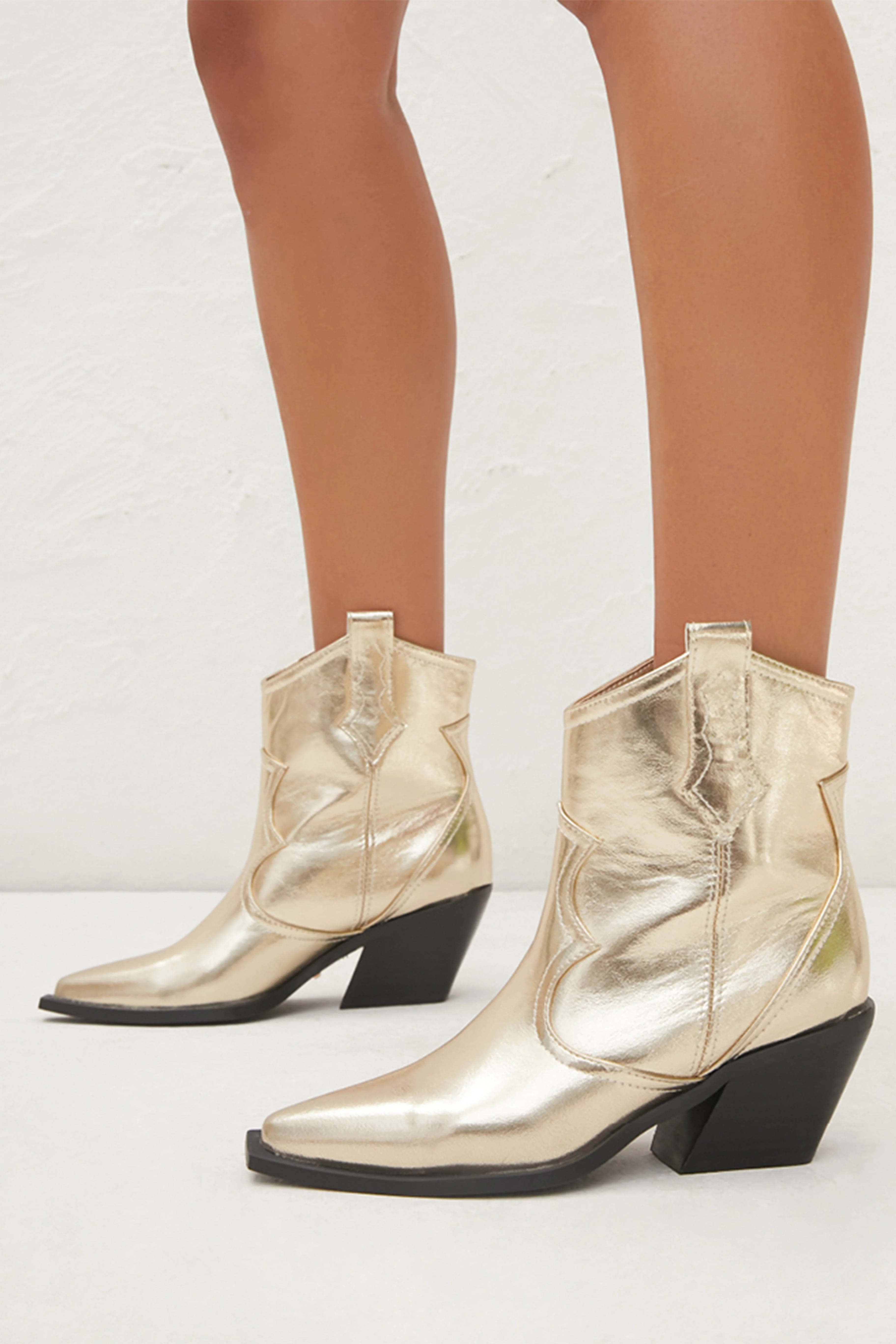 Billini Ulira Gold Metallic Boot - Image 6