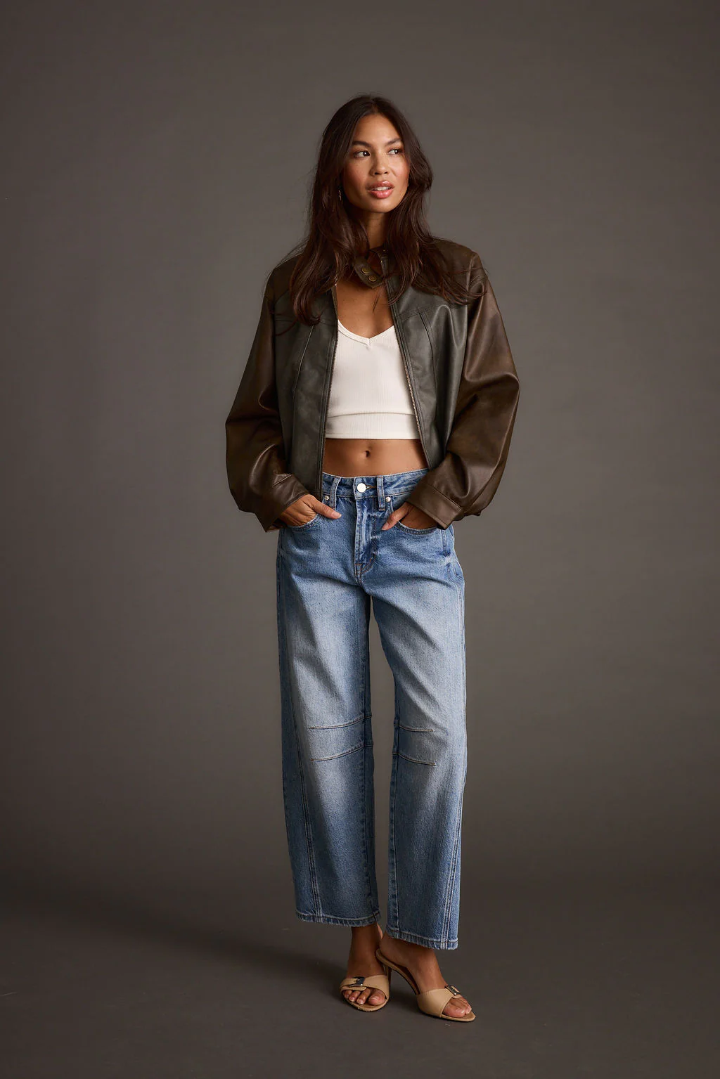 Bowery Color Block Moto Jacket - Image 2