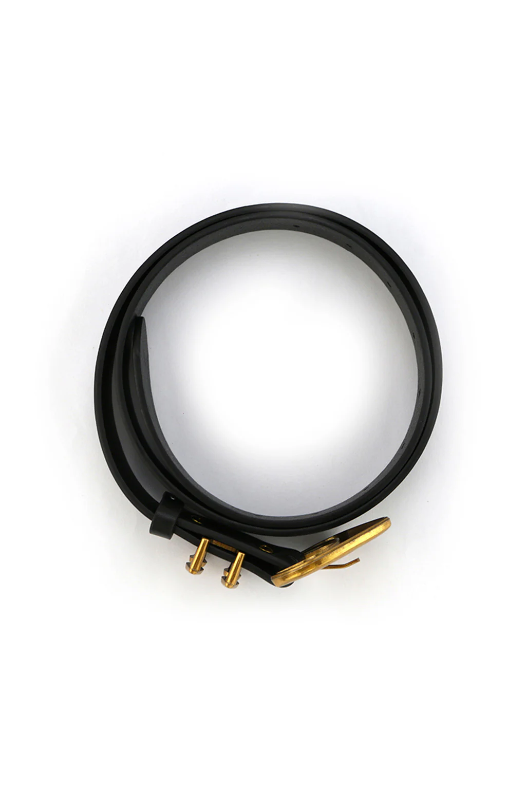 Bradbury Black and Gold Vegan Leather Belt - Image 7