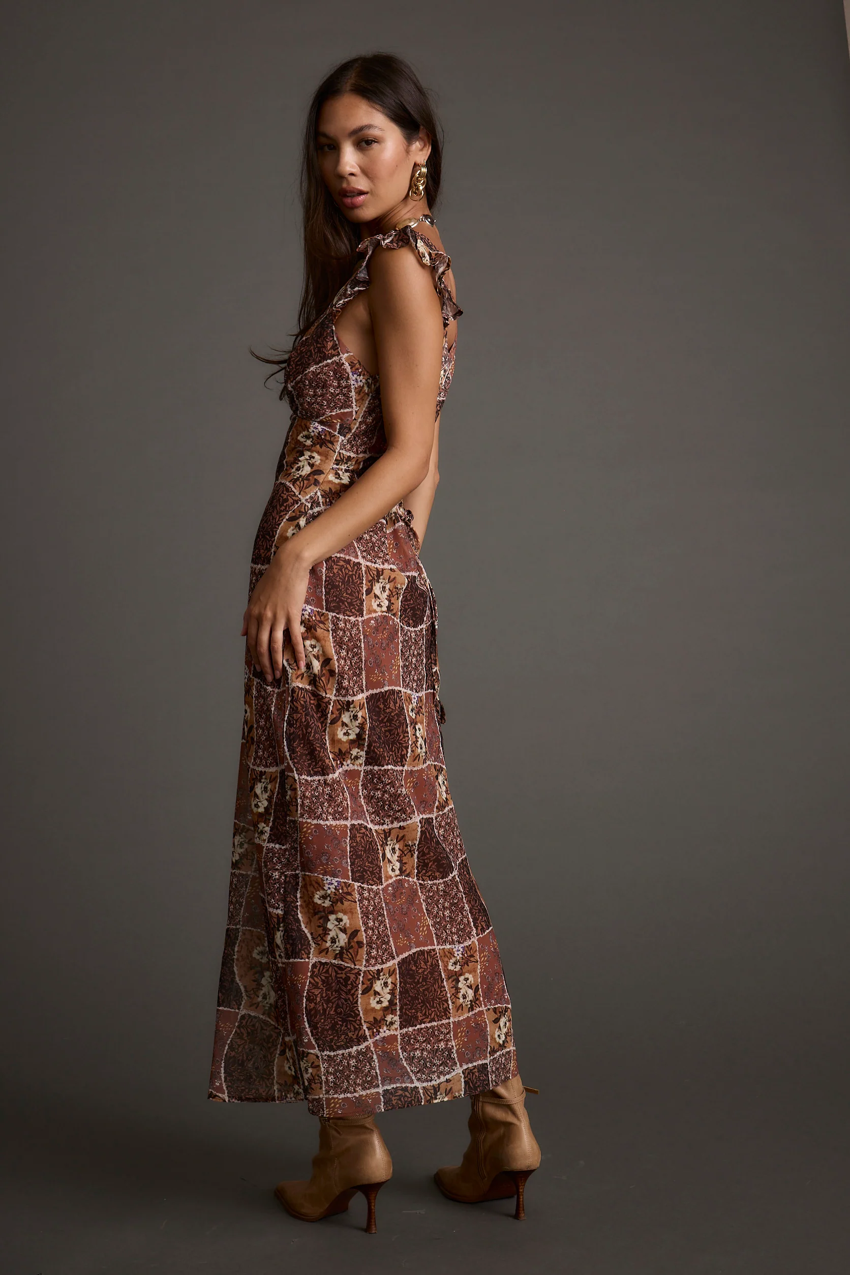 Bree Patchwork Midi Dress - Image 5