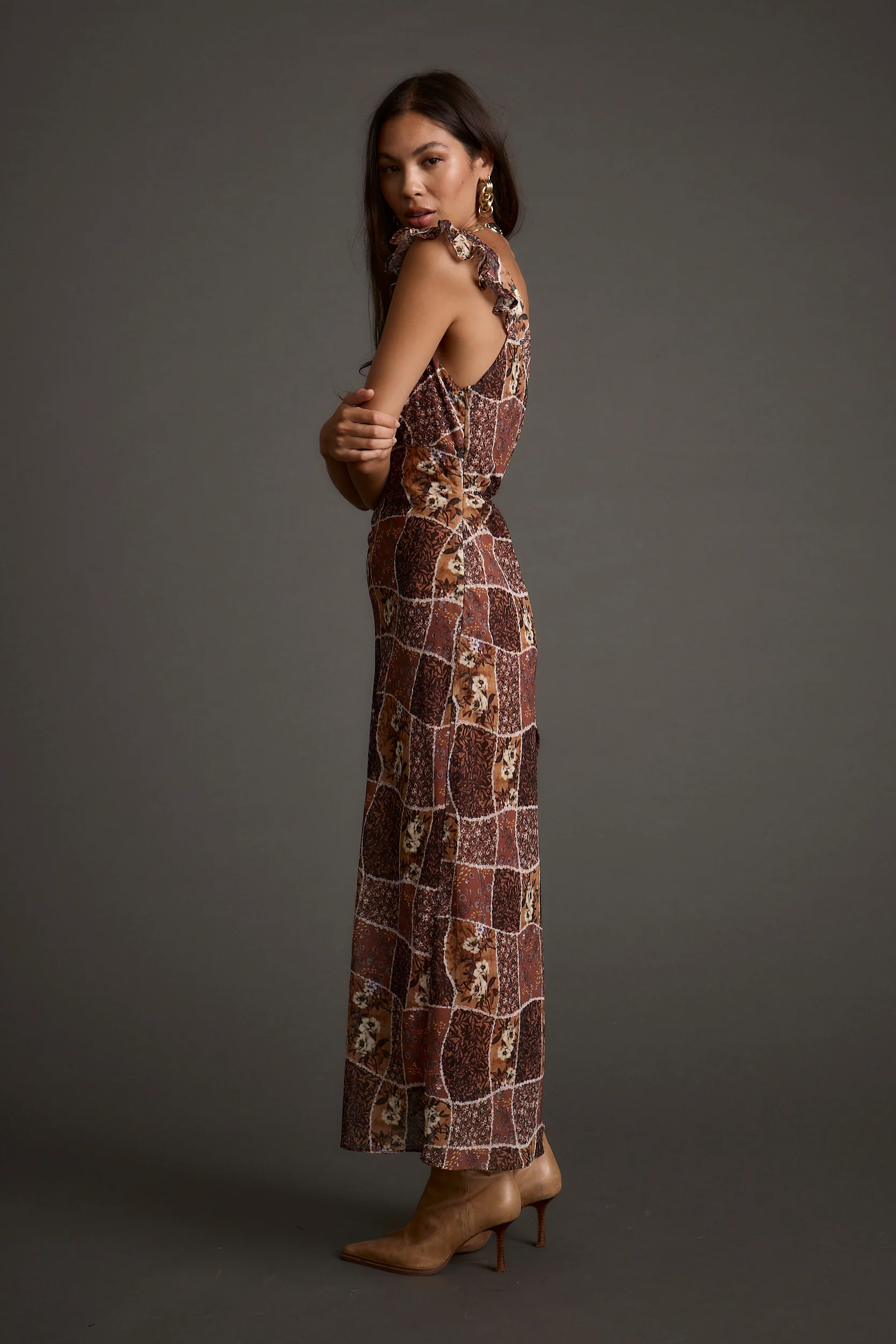 Bree Patchwork Midi Dress - Image 8