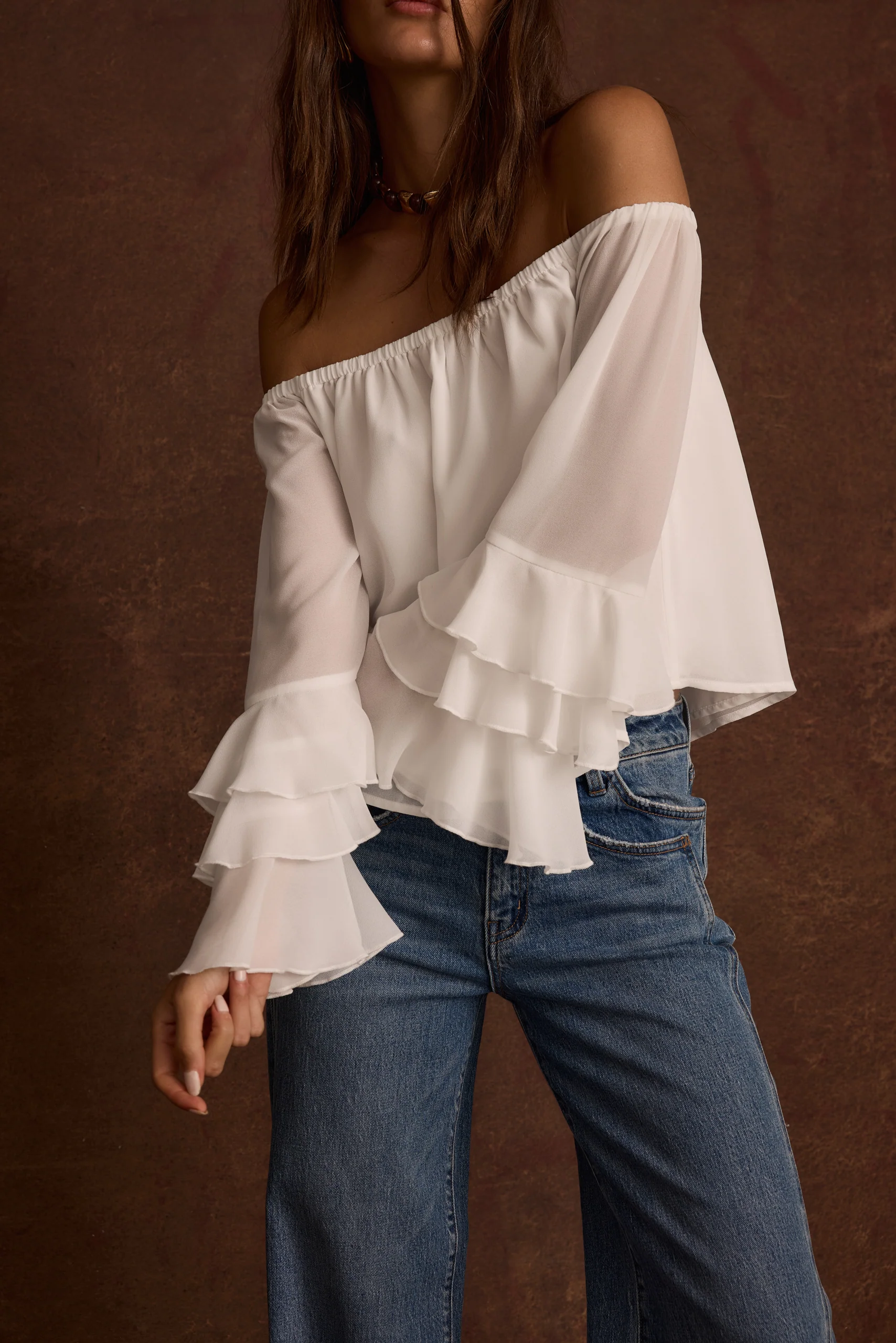 Brinley Off Shoulder Blouse - Image 2