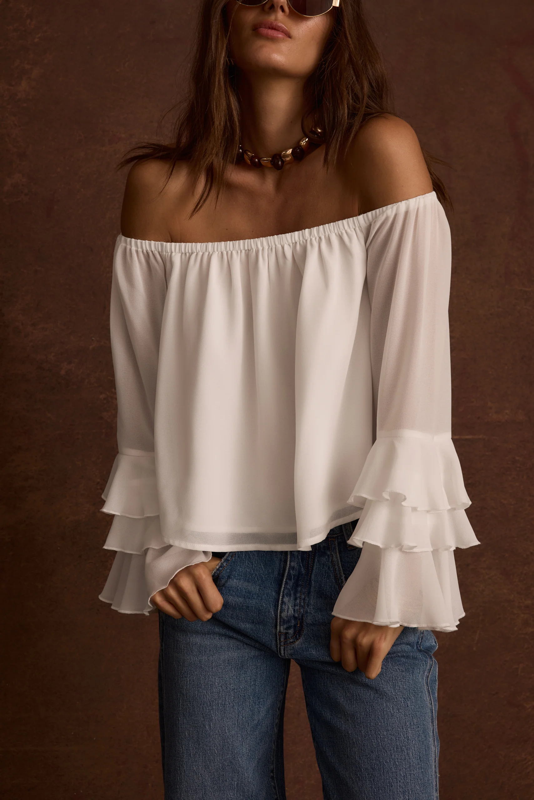 Brinley Off Shoulder Blouse - Image 7