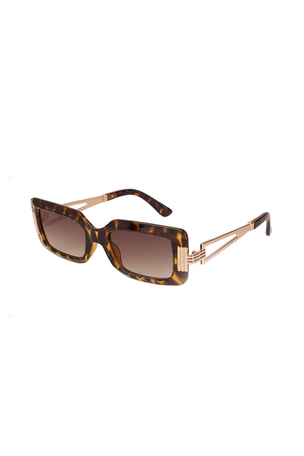 Bruna Tortoise Rectangular Framed Sunglasses - Image 5