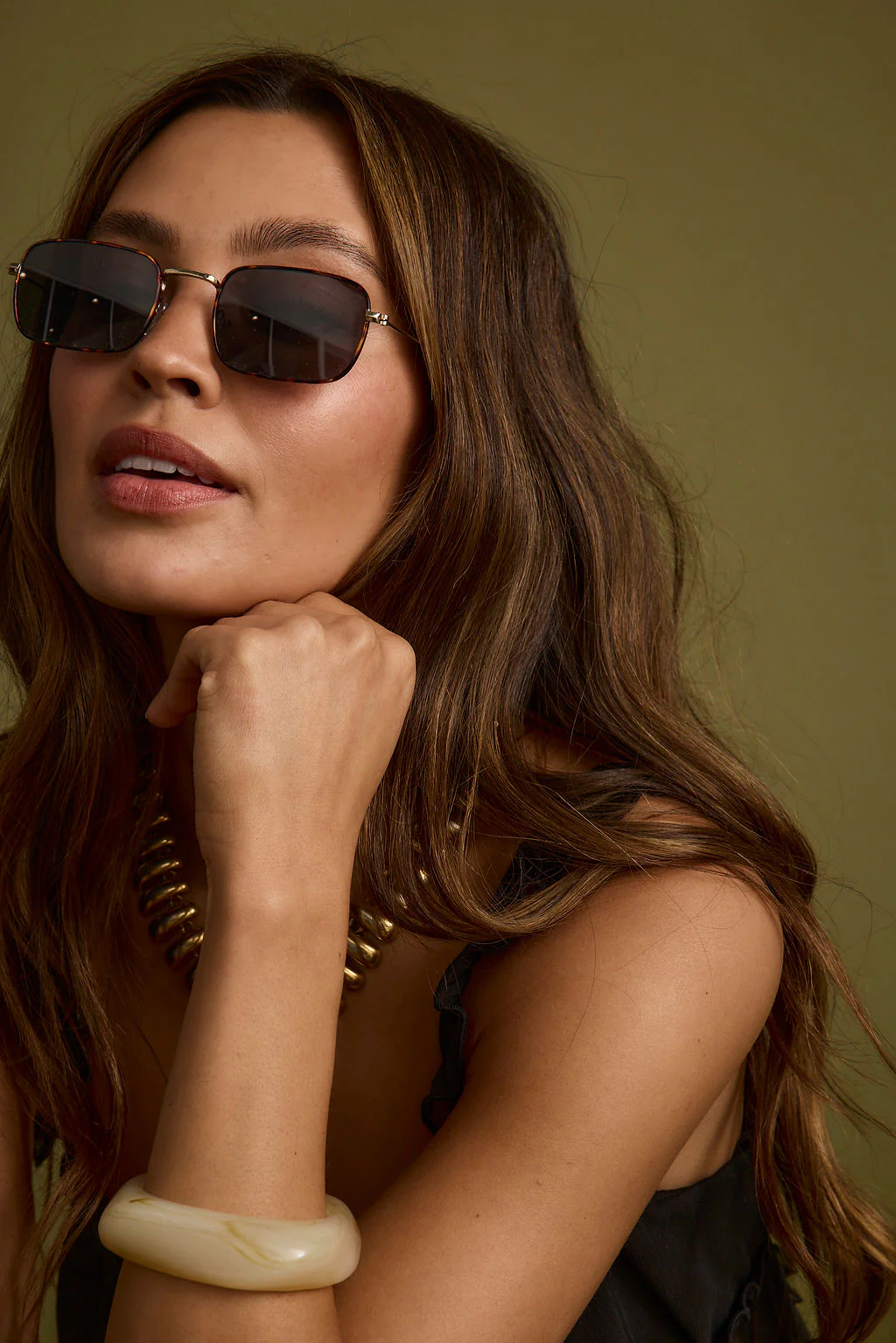 Burning Bright Black Metal Sunglasses - Image 6