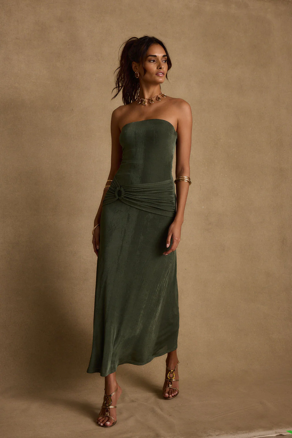 Cala Sol Emerald Maxi Dress - Image 3