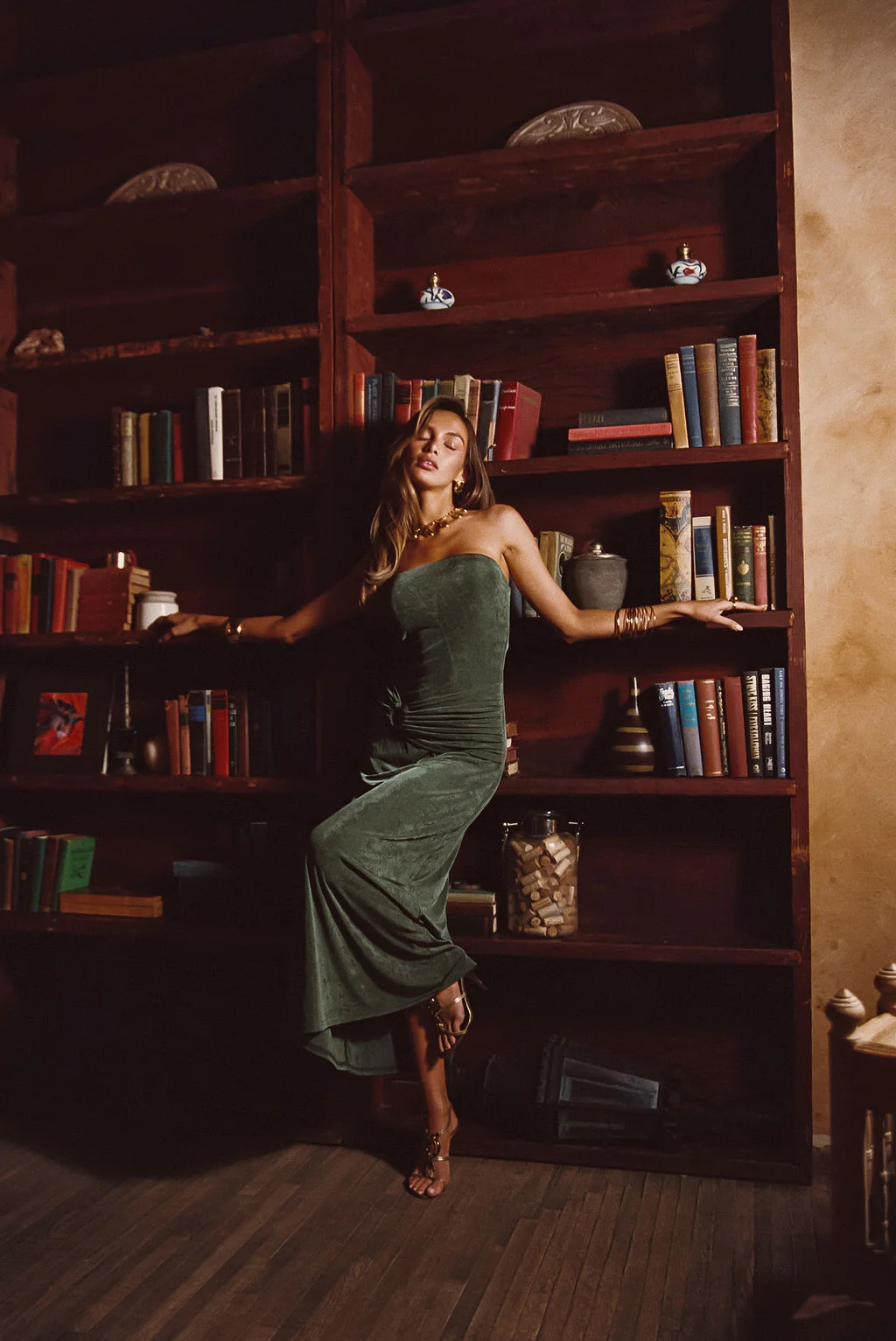 Cala Sol Emerald Maxi Dress - Image 9