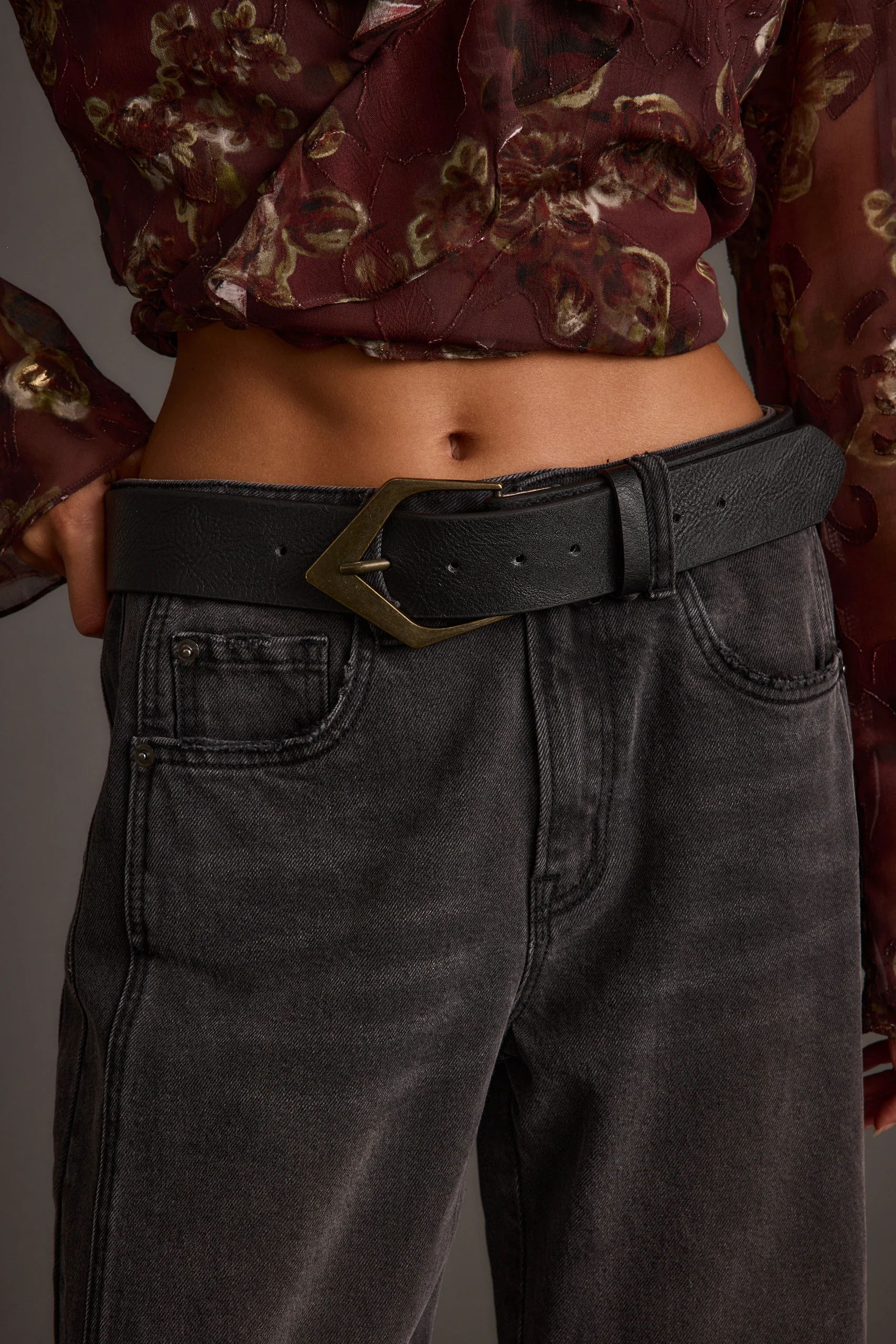 Calder Black Interchangeable Buckle Belt - Image 7