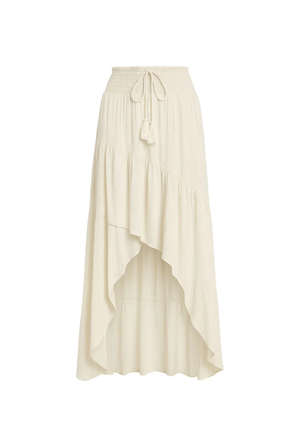 Calista Ivory High Low Maxi Skirt - Image 8