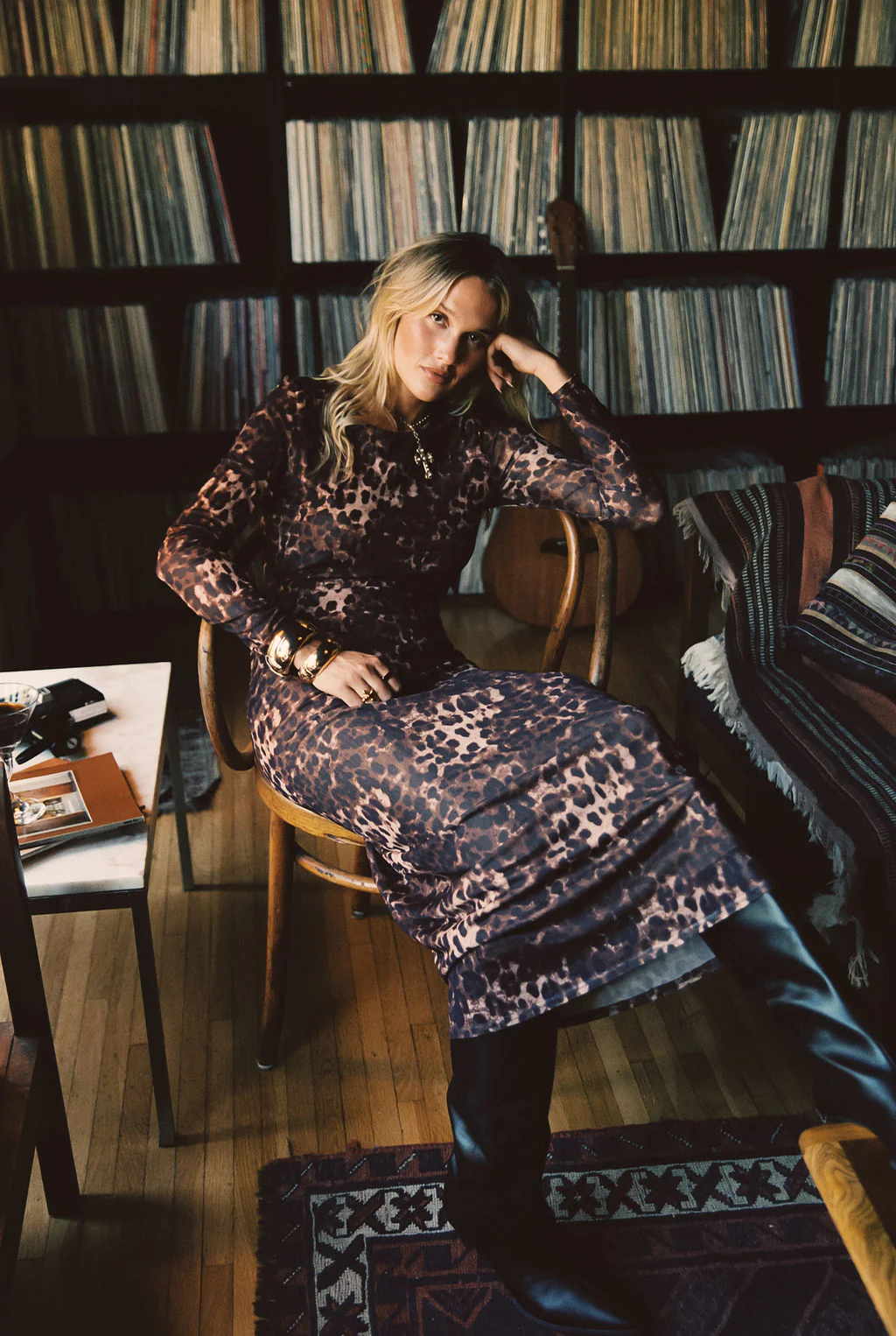 Casanova Leopard Mesh Maxi Dress - Image 2