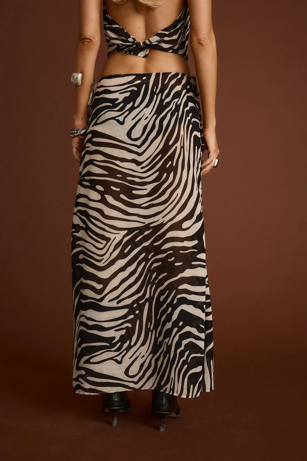 Celia Zebra Maxi Skirt - Image 6