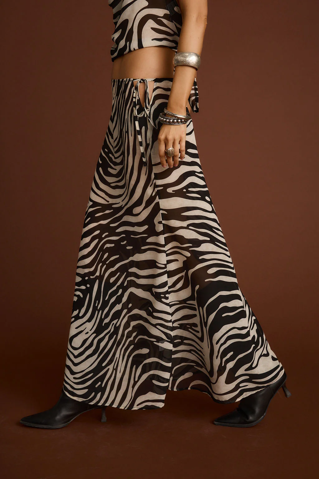 Celia Zebra Maxi Skirt - Image 7
