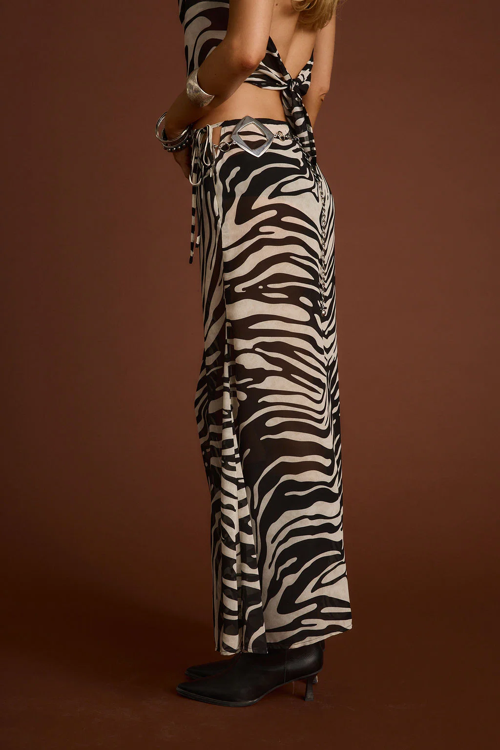 Celia Zebra Maxi Skirt - Image 8