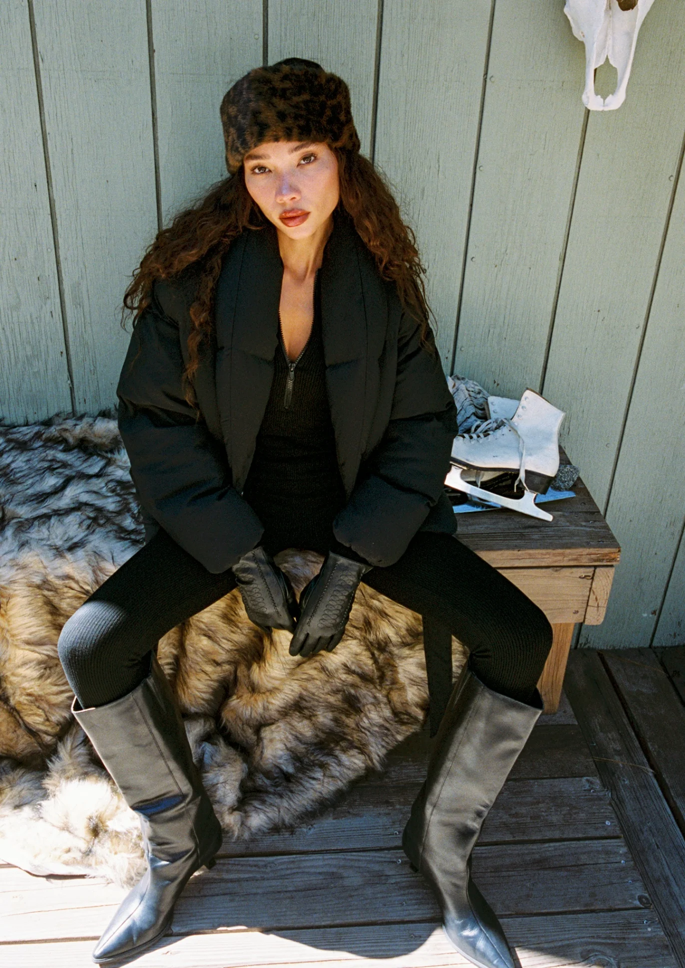 Chalet Leopard Faux Fur Headband - Image 9