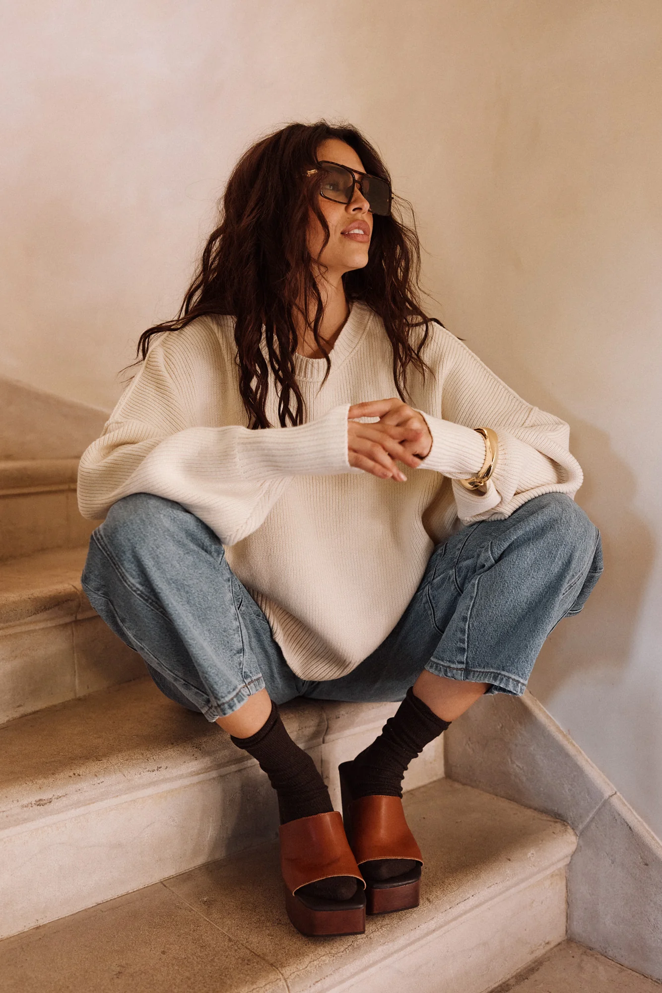 Chelsea Cream Sweater - Image 8