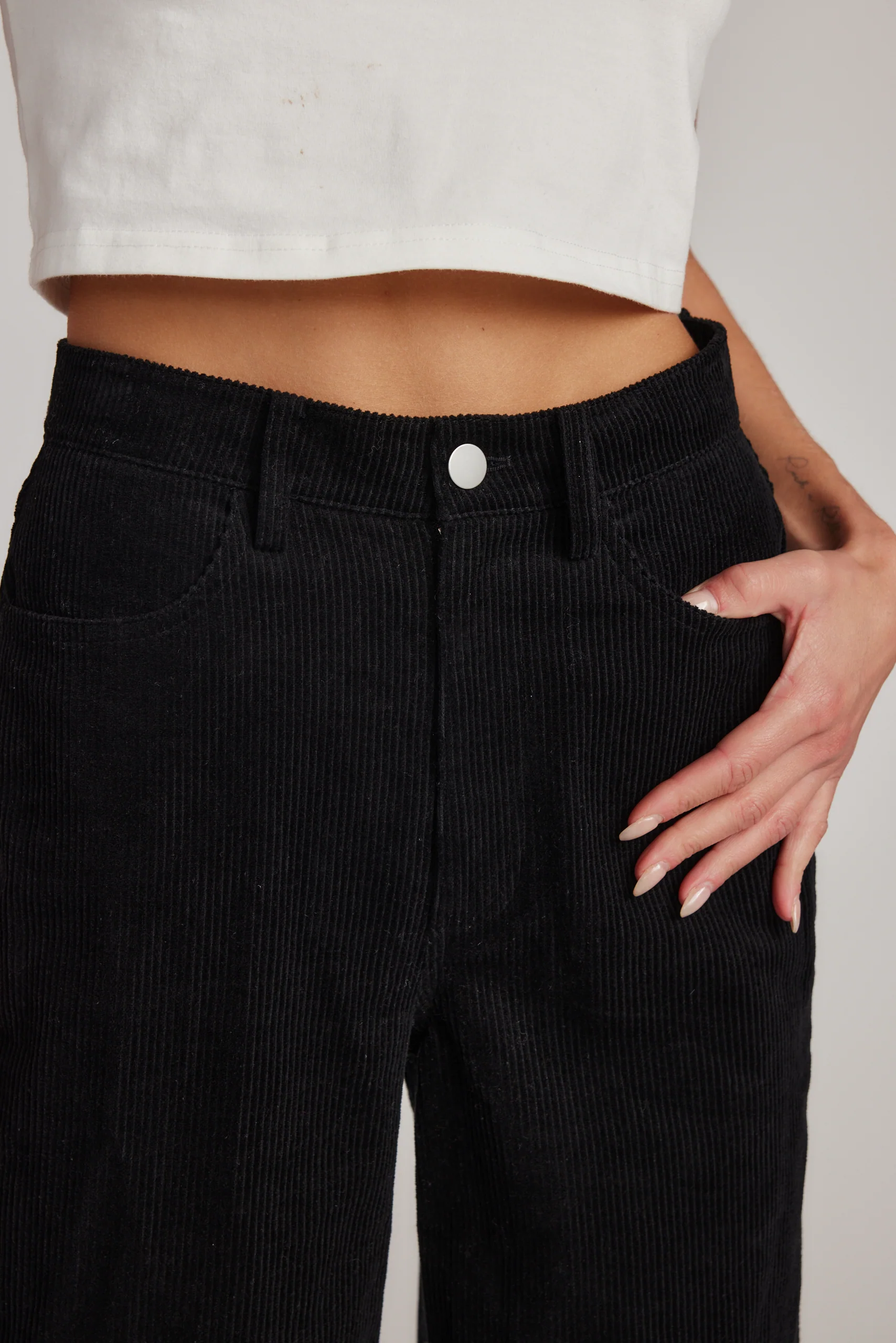 Clarence Black Corduroy Pants - Image 7