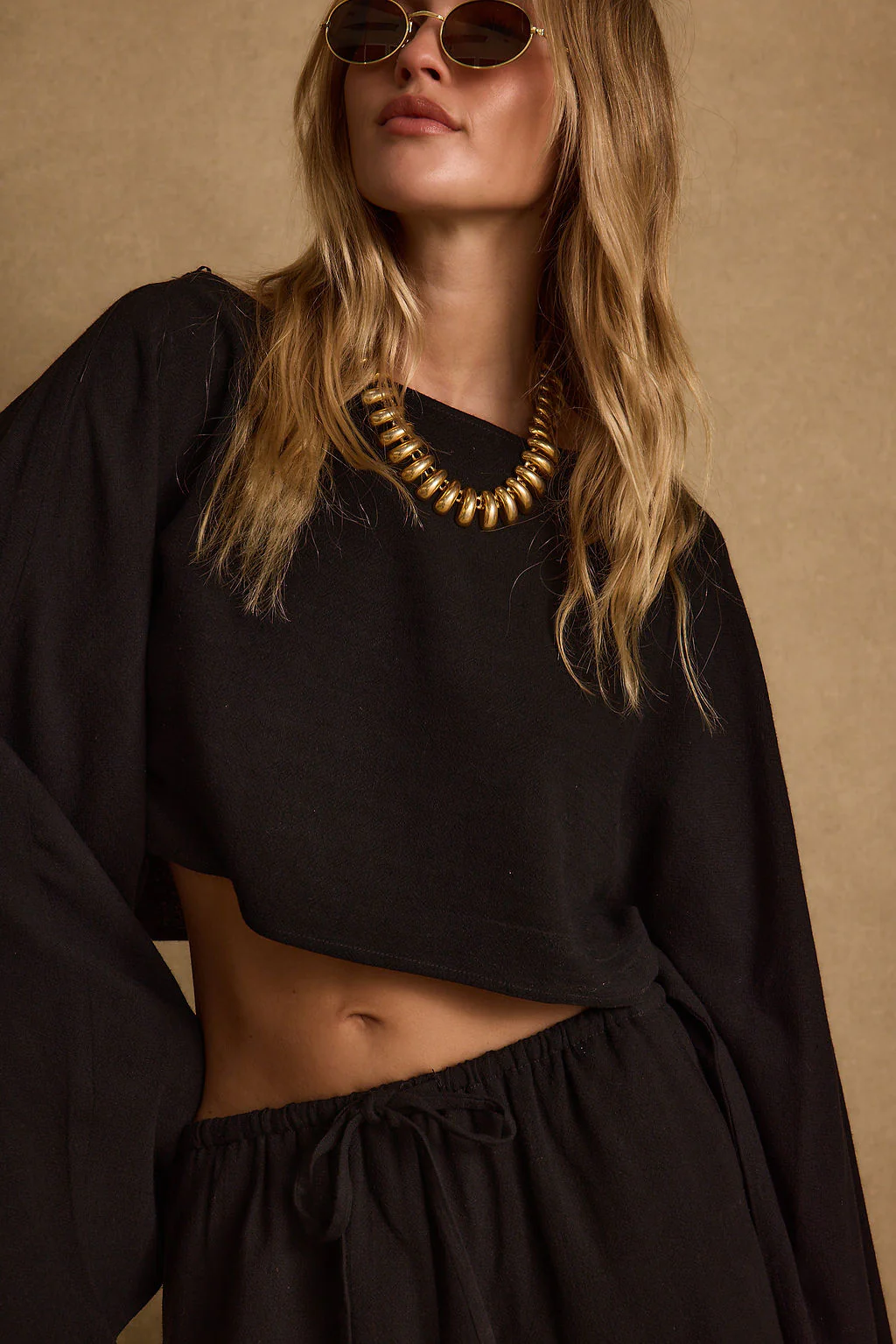 Clear Breeze Black Linen Top - Image 7