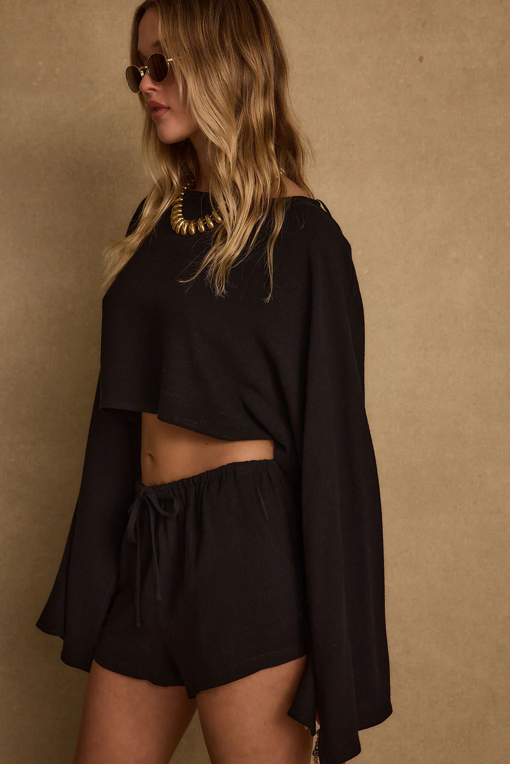 Clear Breeze Black Linen Top - Image 9