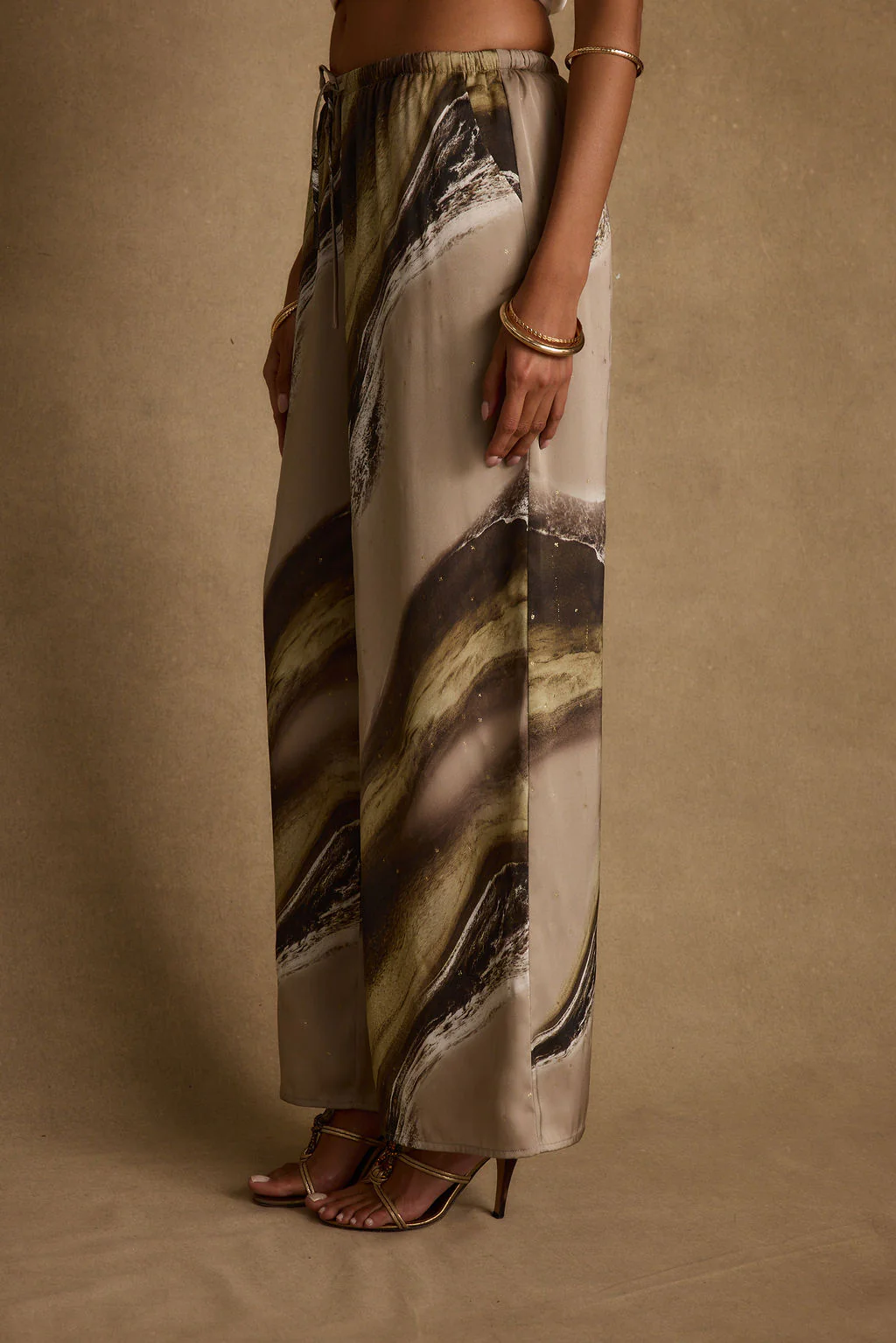 Clear Breeze Marble Satin Pants - Image 6