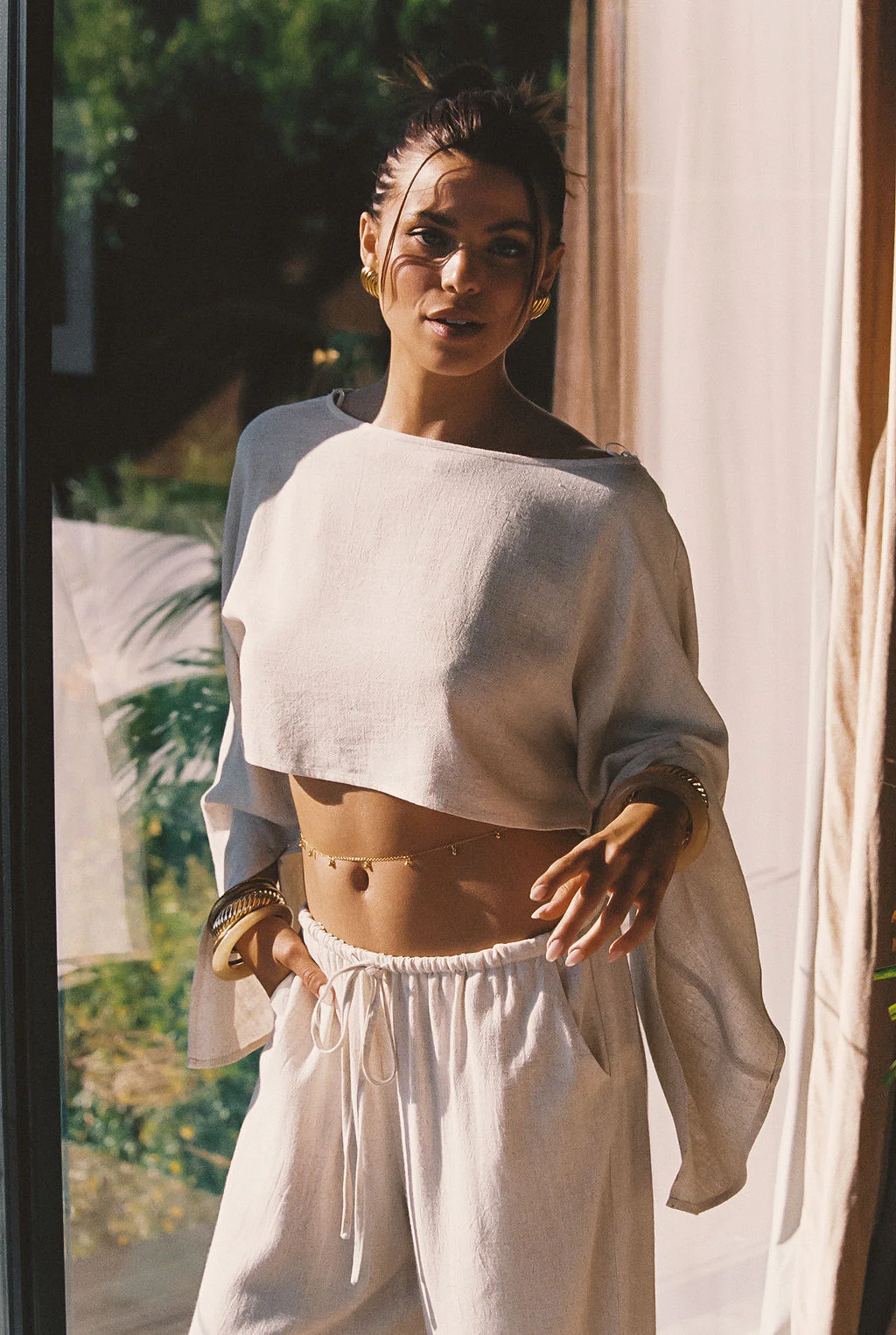 Clear Breeze Natural Linen Pants - Image 6