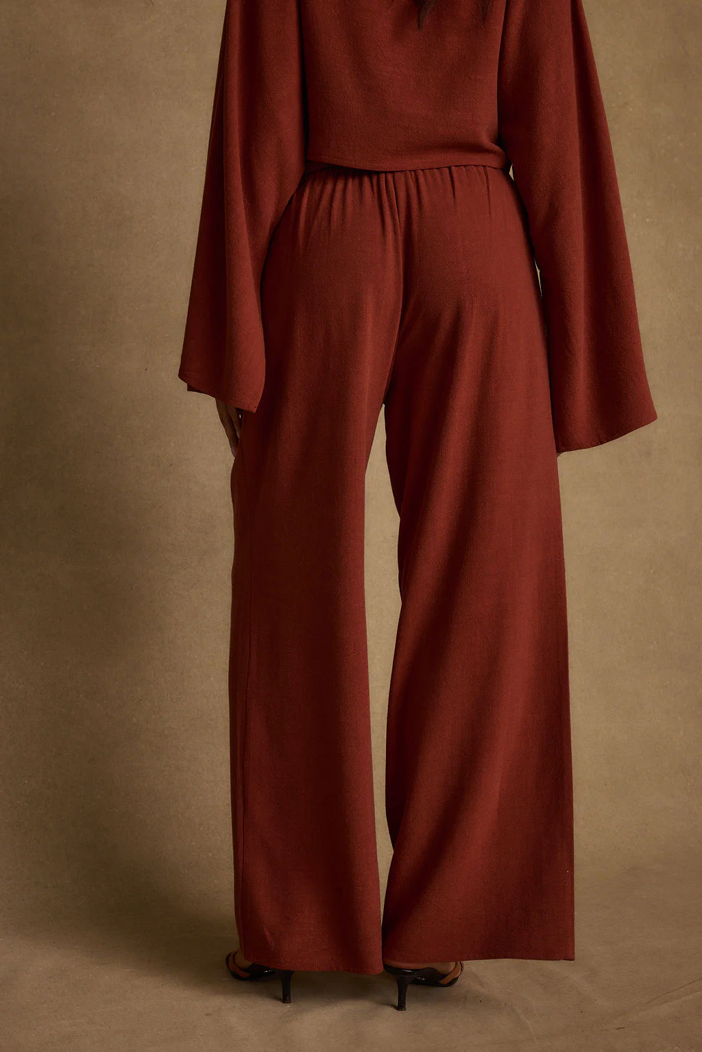 Clear Breeze Rust Linen Pants - Image 7