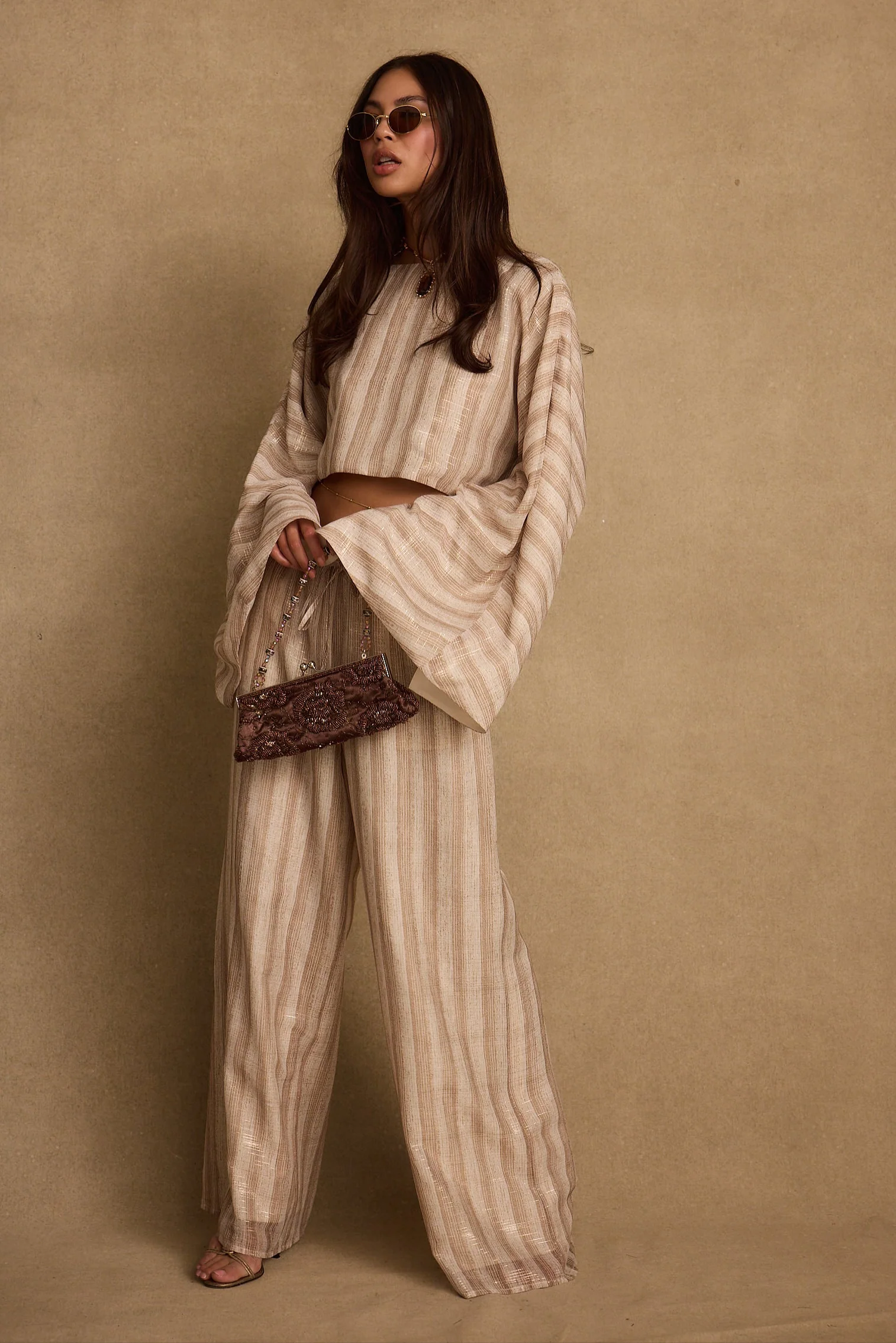 Clear Breeze Striped Chiffon Top - Image 7