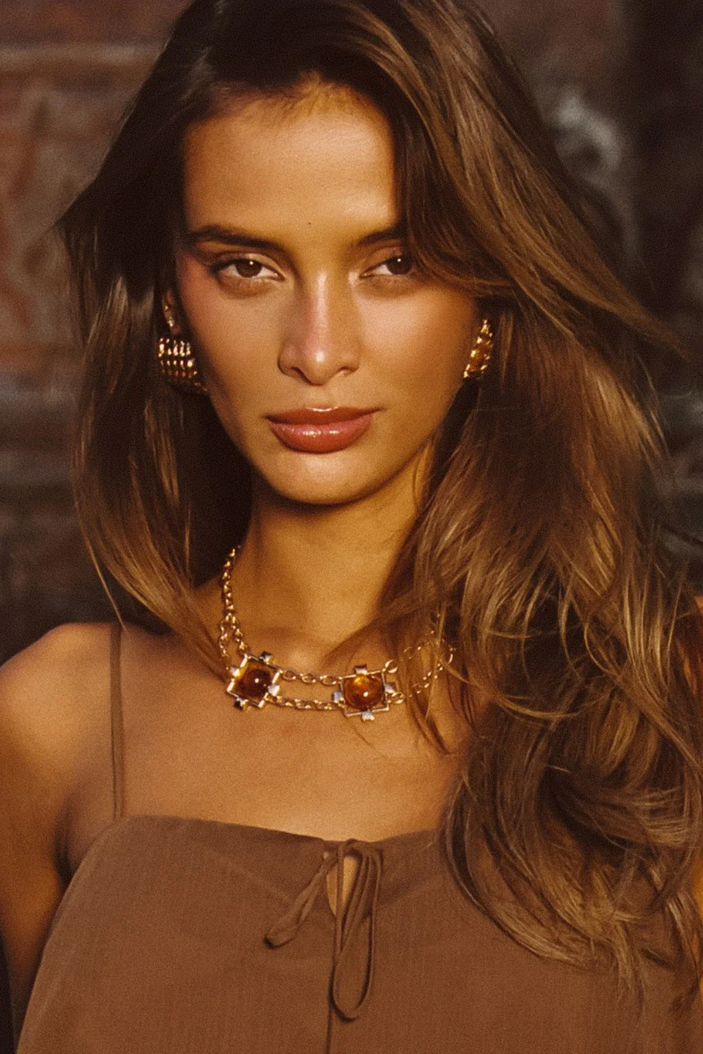 Coralli Amber Stone Choker