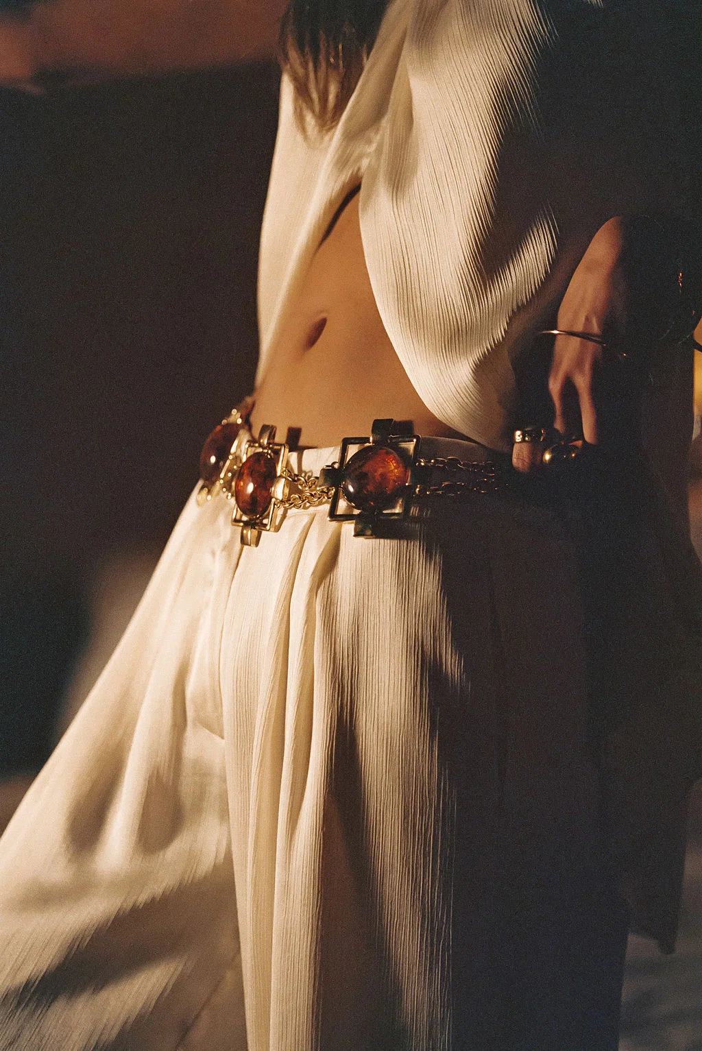 Coralli Amber Stone Statement Belt - Image 2