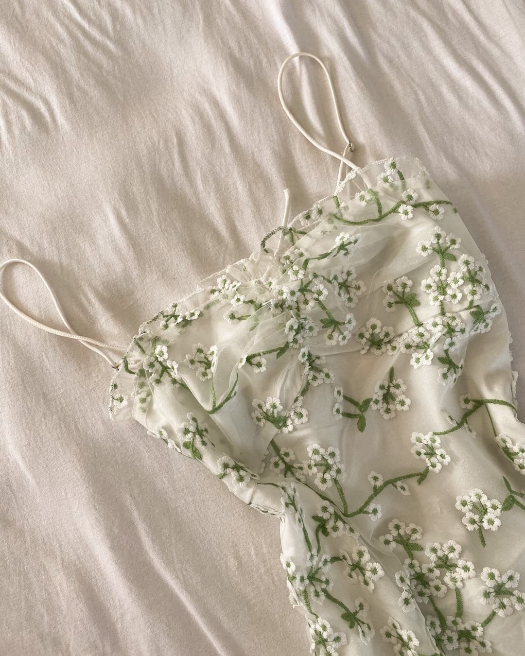 Croatian Coast White Floral Mini Dress - Image 6