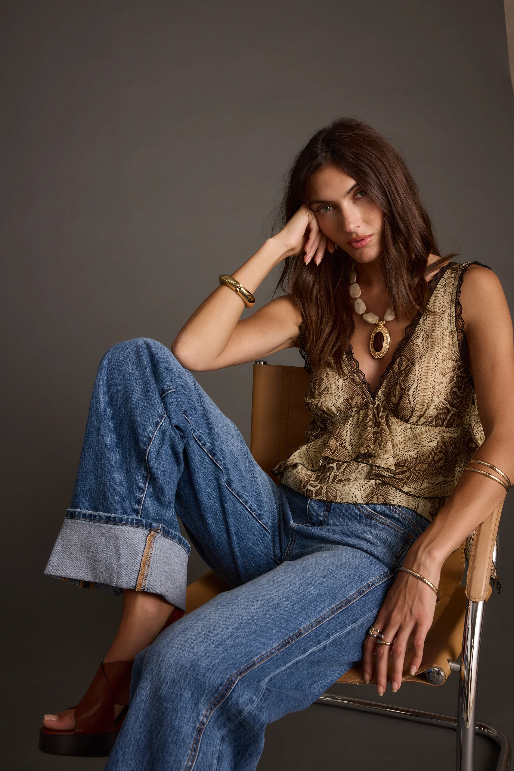 Cynthia Snake Print Tank - Image 2
