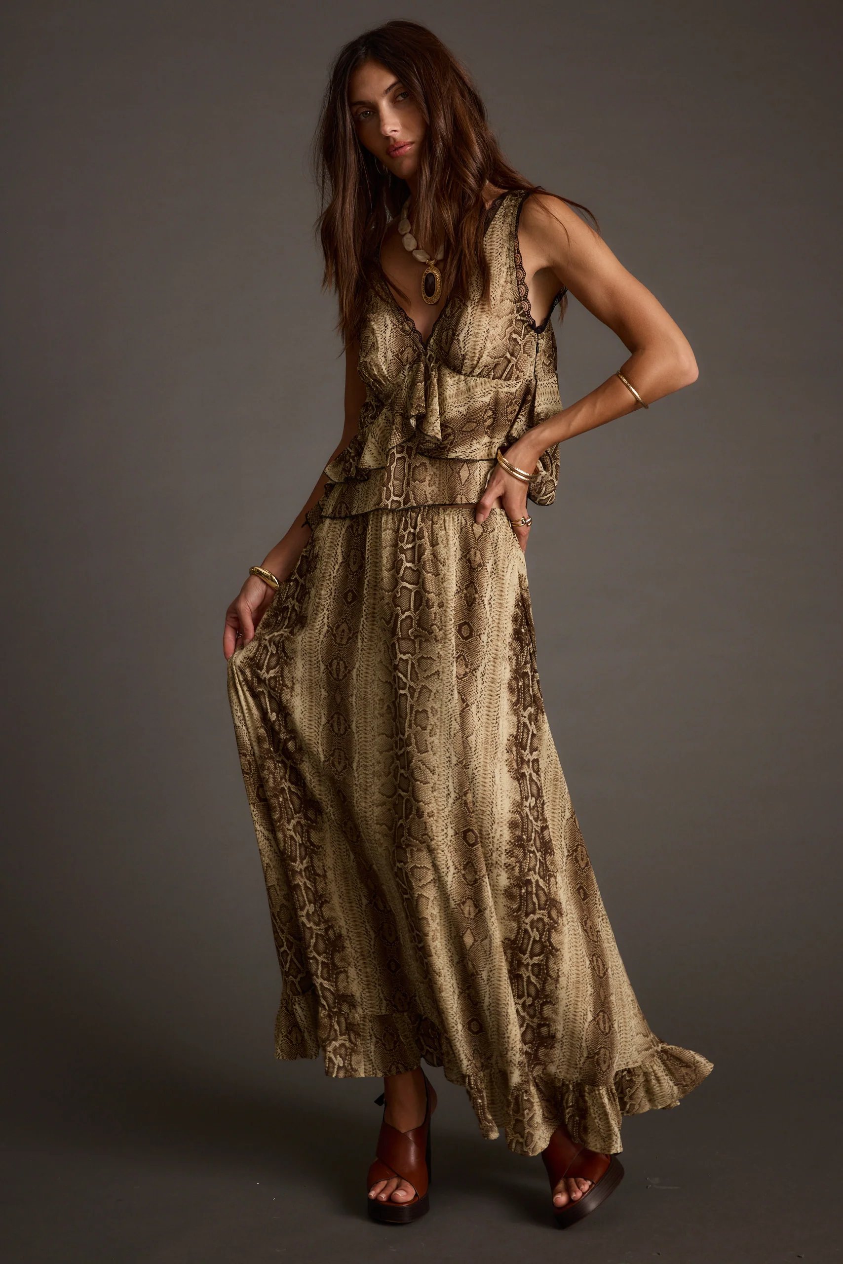 Cynthia Snake Print Tank - Image 8