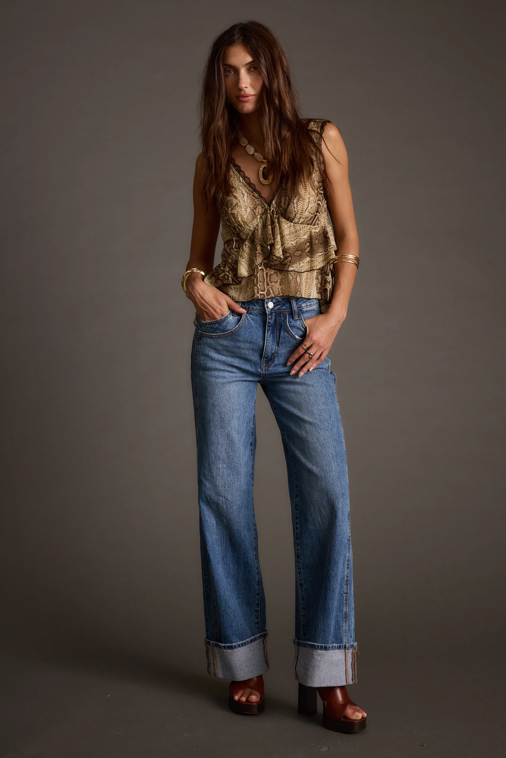 Cynthia Snake Print Tank - Image 9