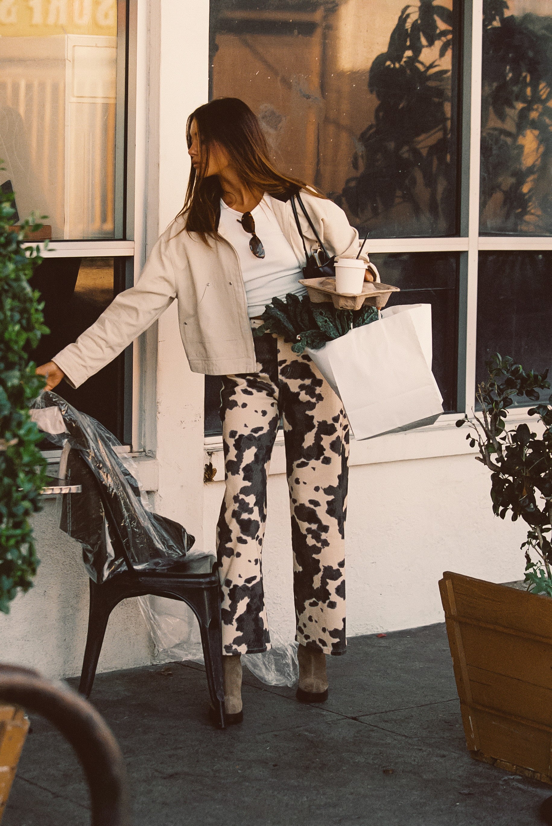 Cypress Light Khaki Cropped Barn Jacket - Image 4