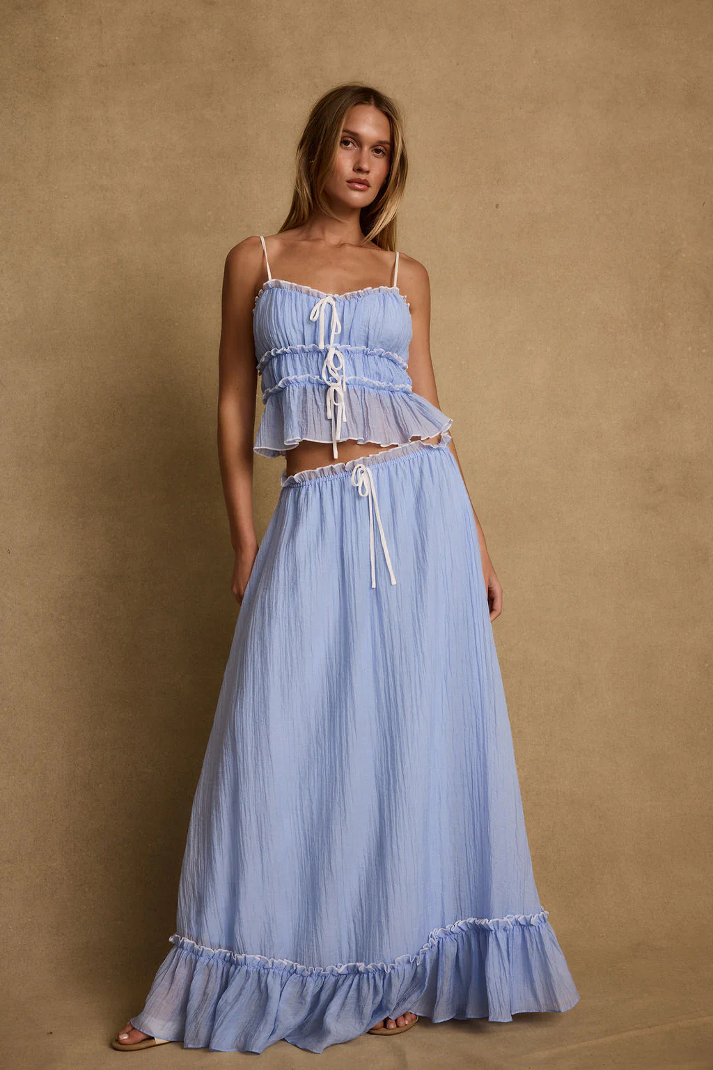 Dahlia Blue Maxi Skirt - Image 3