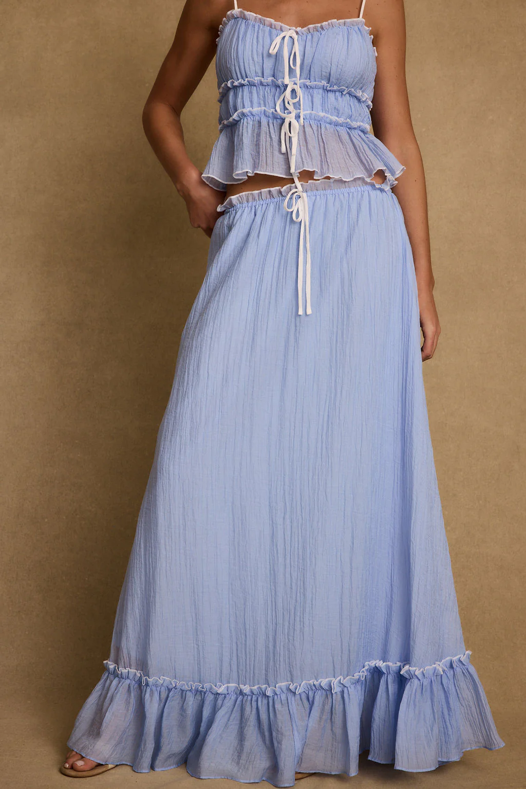 Dahlia Blue Maxi Skirt - Image 4