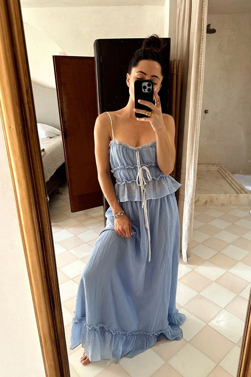 Dahlia Blue Maxi Skirt - Image 9
