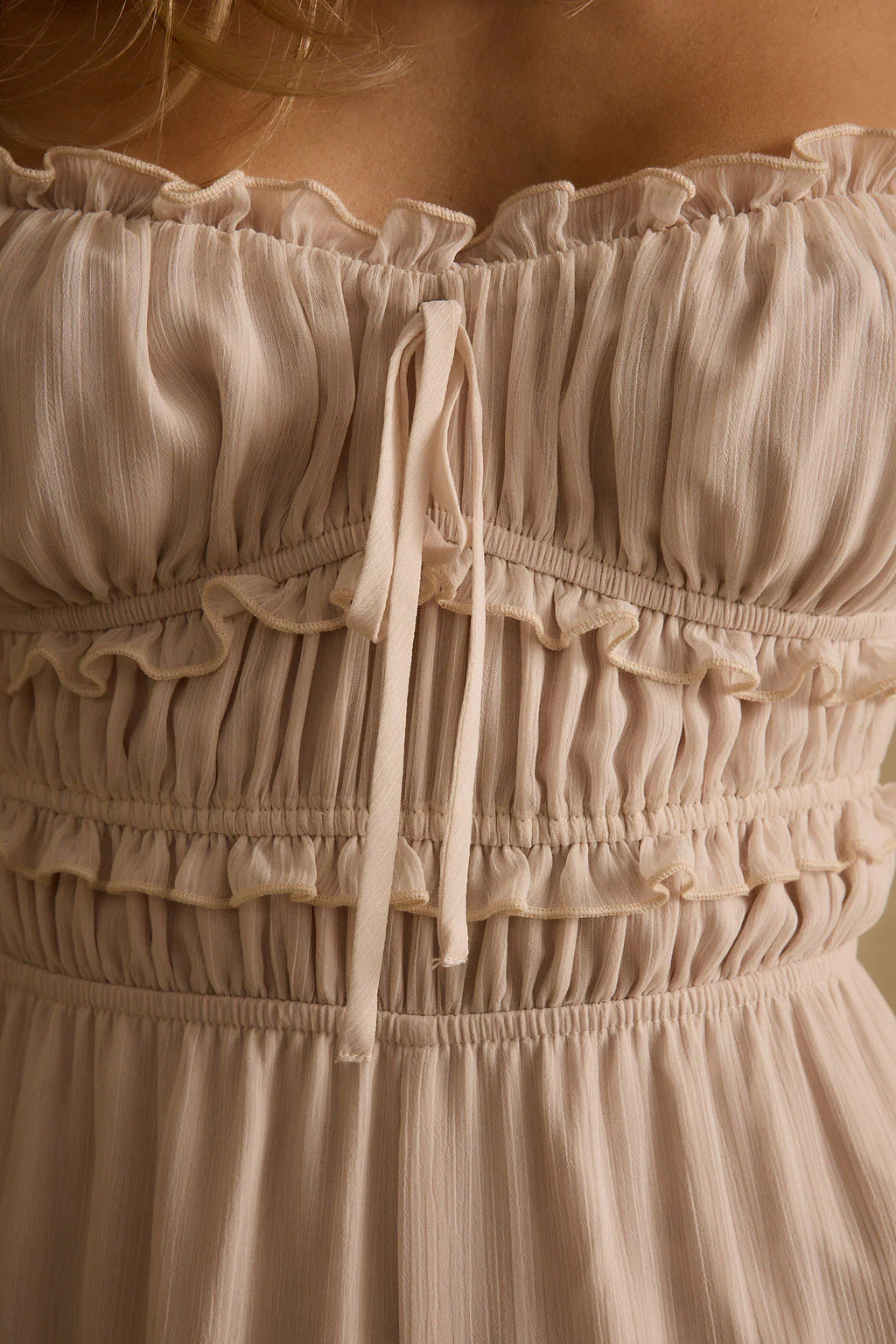 Dahlia Blush Chiffon Jumpsuit - Image 8